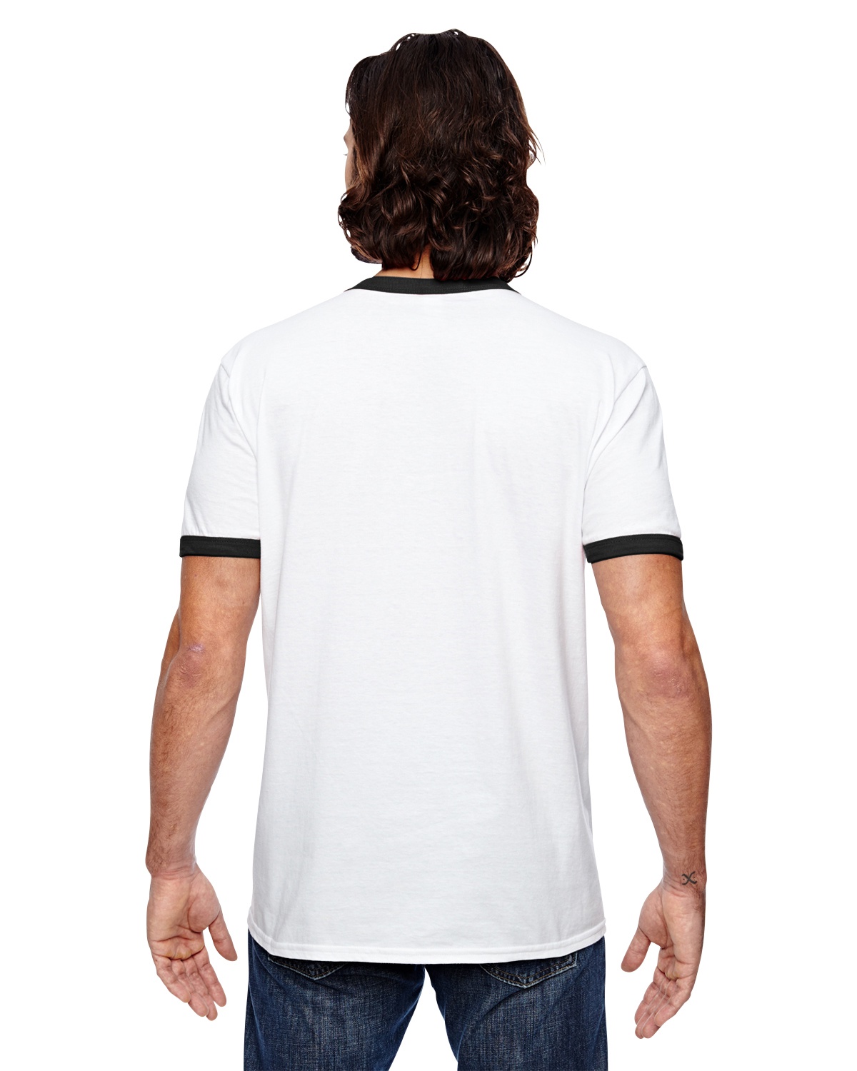 'Anvil 988AN Men's Lightweight Ringer T-Shirt'