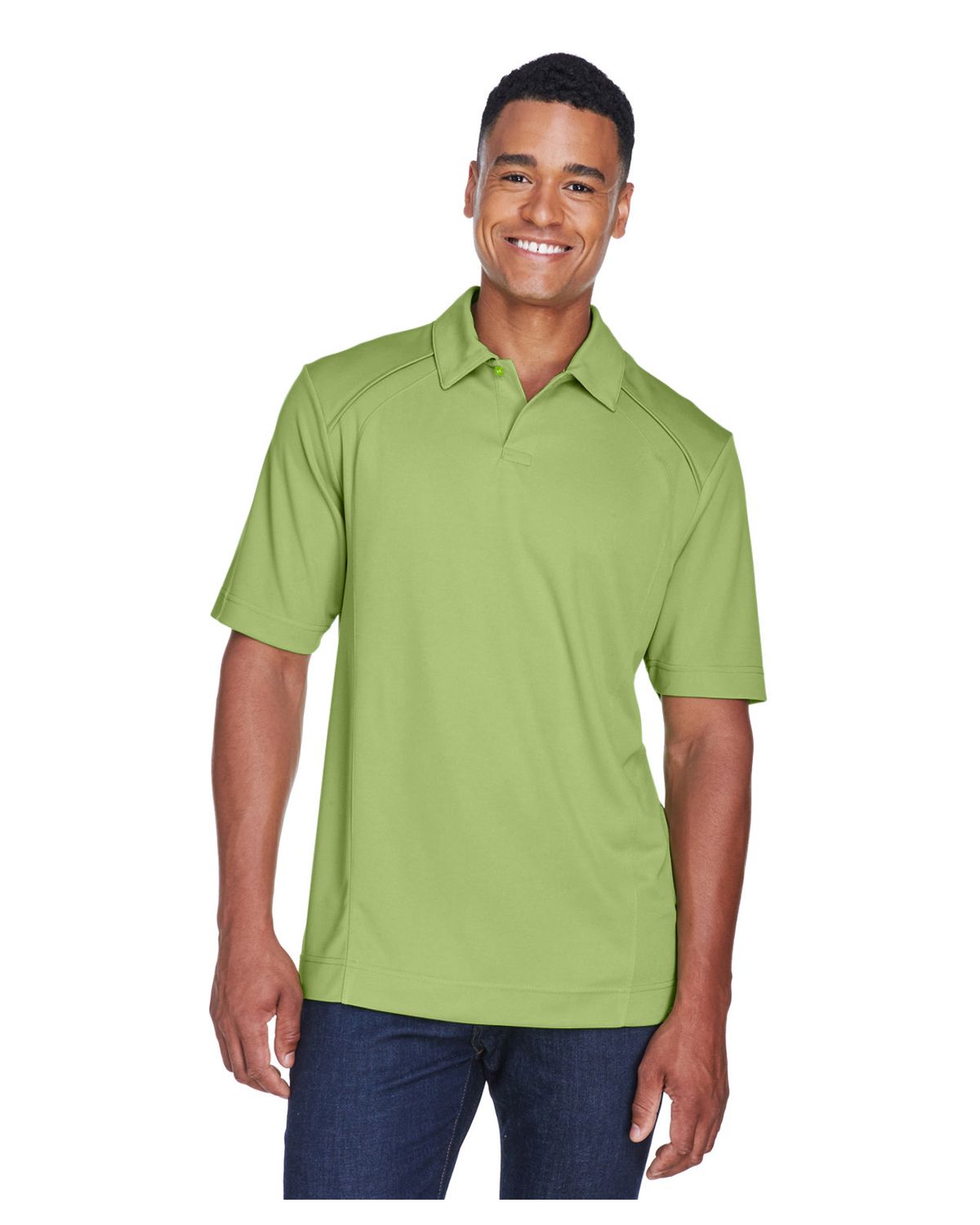 'Ash City North End Sport Red 88632 Men's Recycled Polyester Performance Piqué Polo'