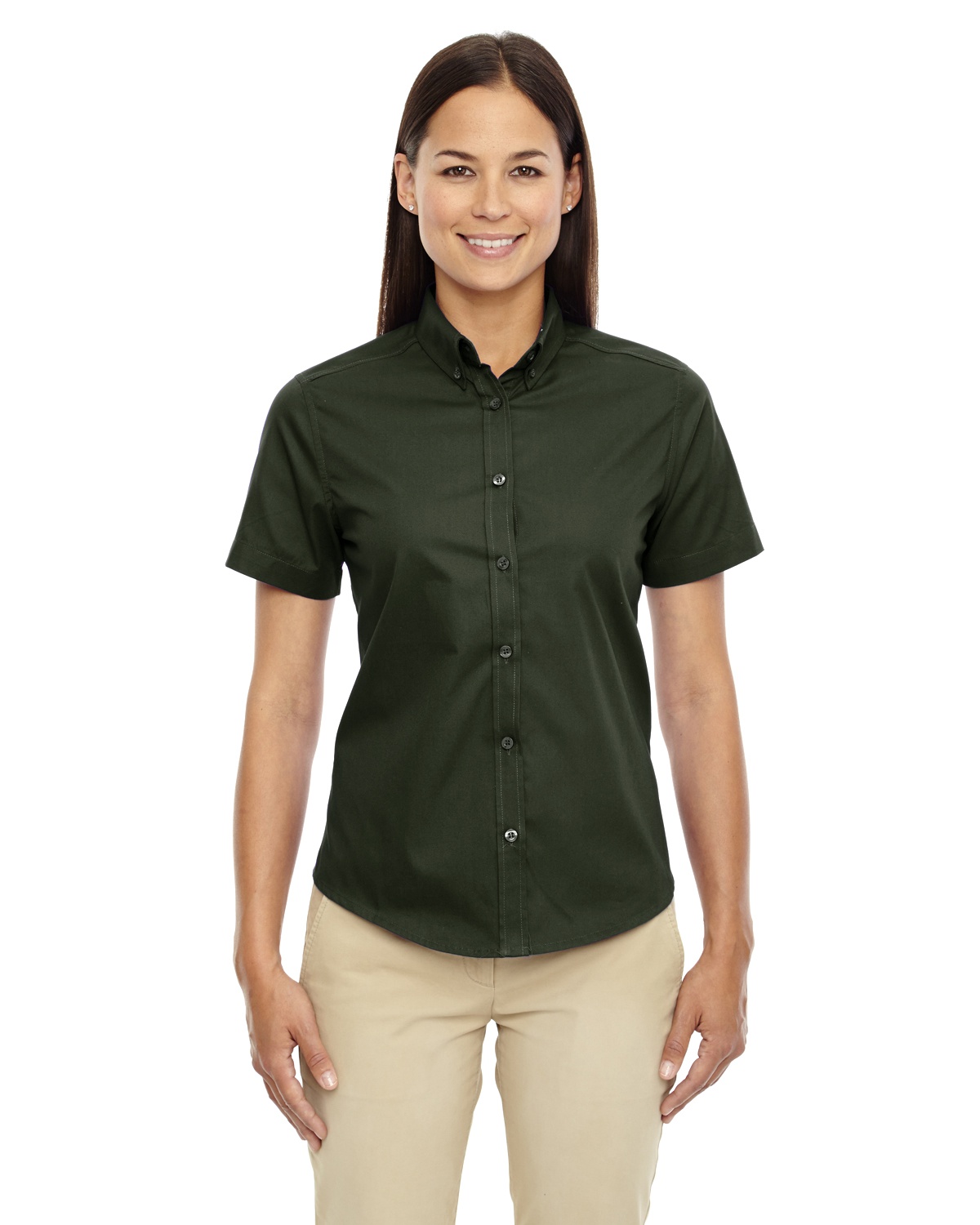 'Ash City - Core 365 78194 Ladies Optimum Short-Sleeve Twill Shirt'