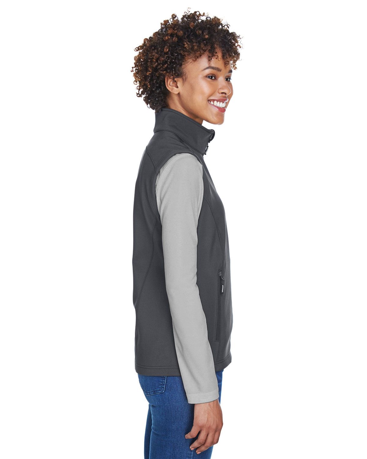 'Core365 CE701W Women's Cruise Two-Layer Fleece Bonded Soft Shell Vest'