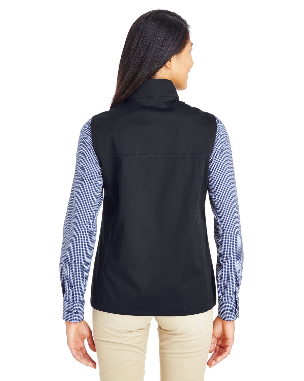 'Core365 CE709W Women's Techno Lite Three Layer Knit Tech Shell Quarter Zip Vest'