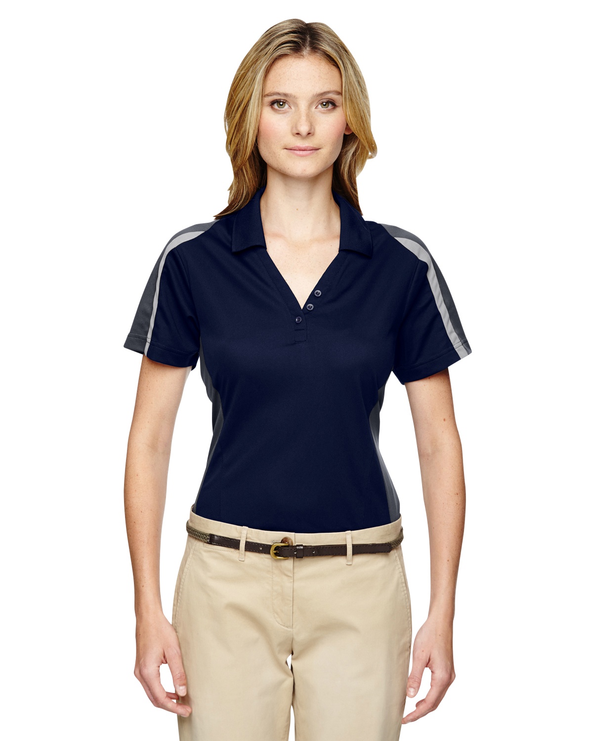 'Ash City - Extreme 75119 Ladies Eperformance Strike Colorblock Snag Protection Polo'