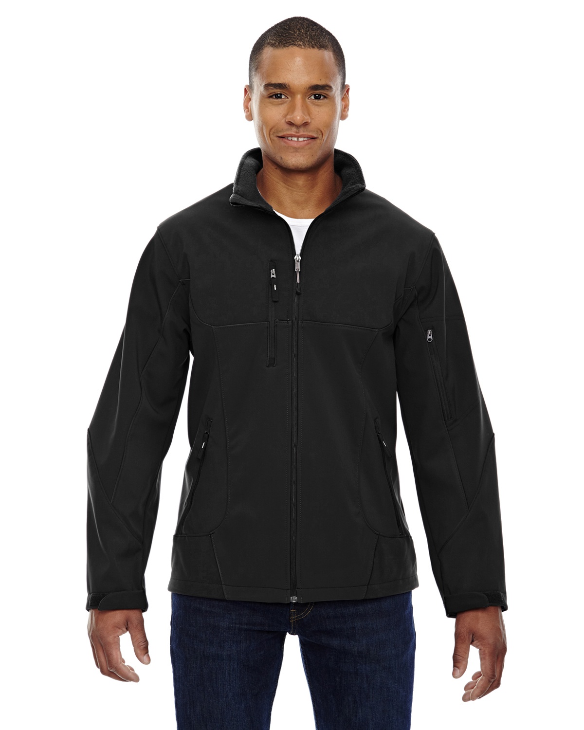 'Ash City - North End 88156 Men's Compass Colorblock Three-Layer Fleece Bonded Soft Shell Jacket'