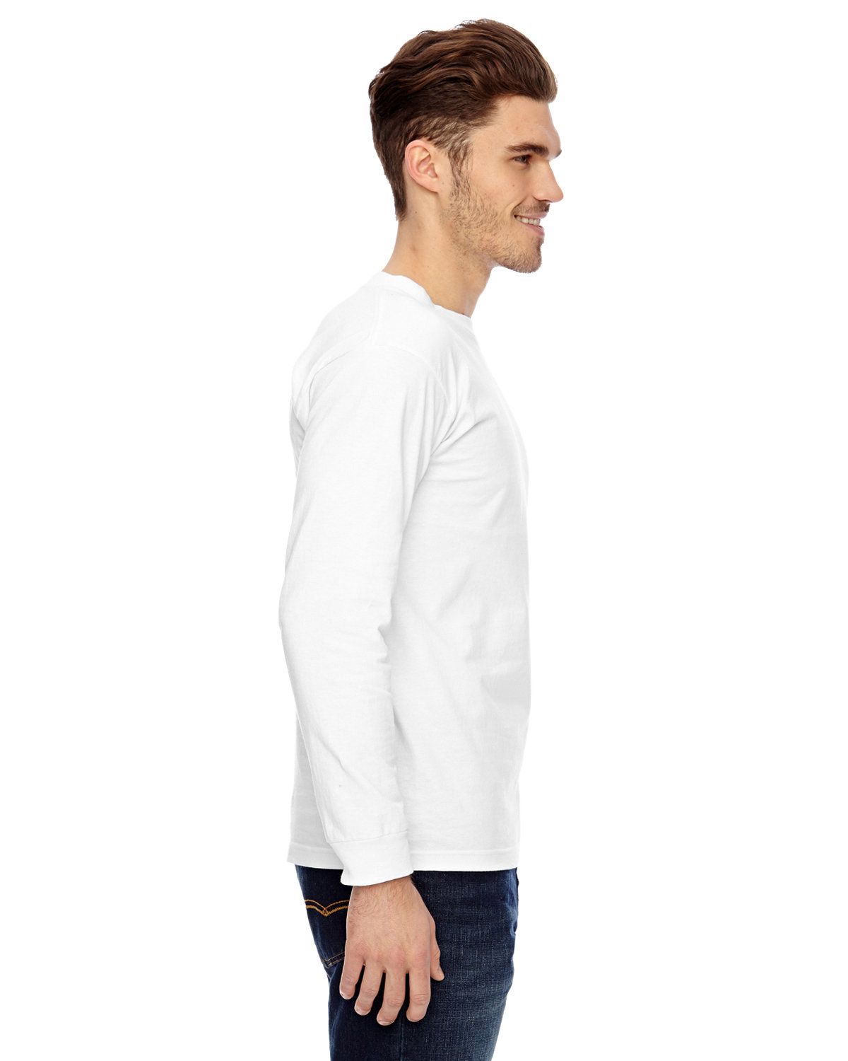 'Bayside BA6100 Adult Cotton Long Sleeve T-Shirt'