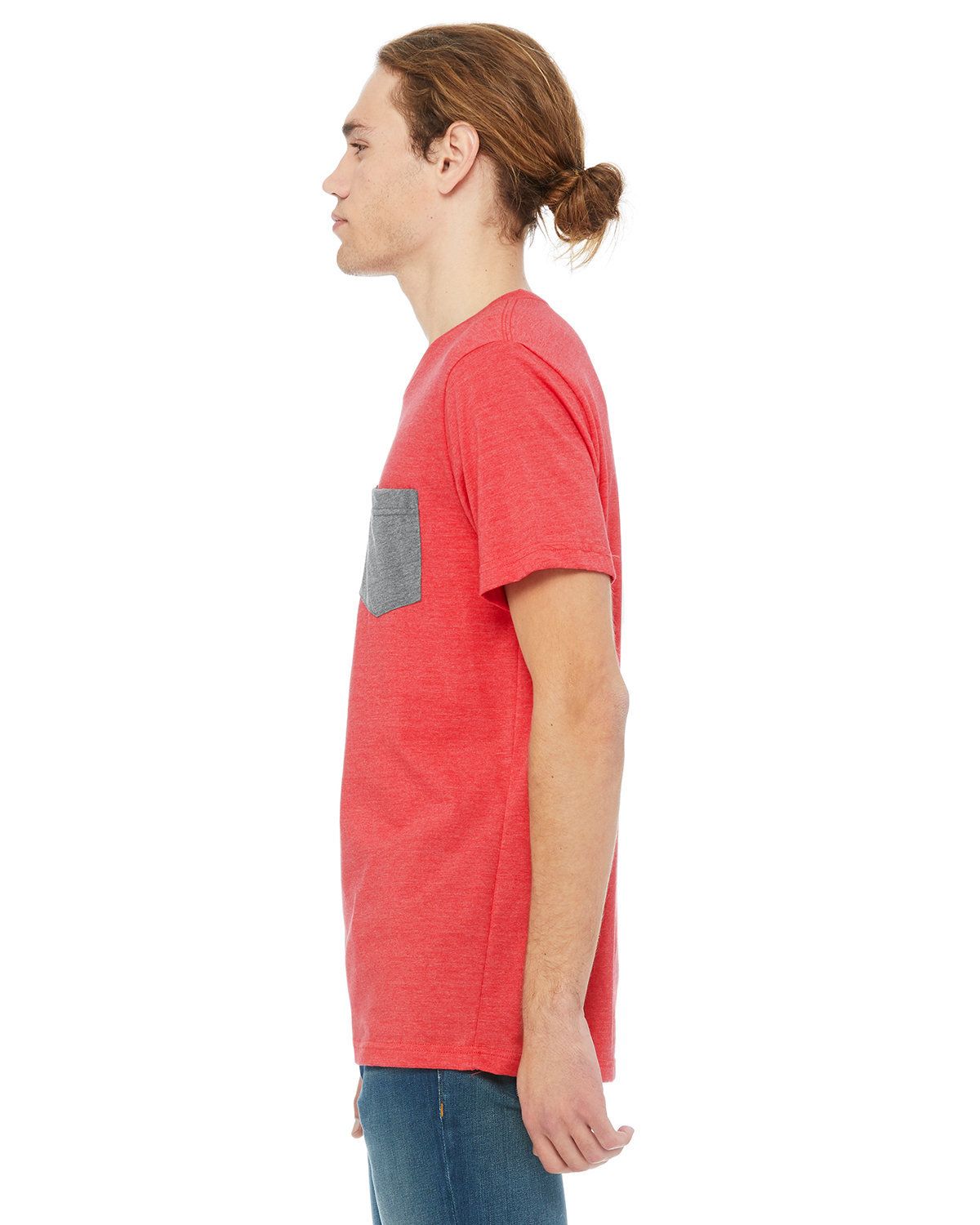 'Bella Canvas 3021 Men's Jersey Short-Sleeve Pocket T-Shirt'