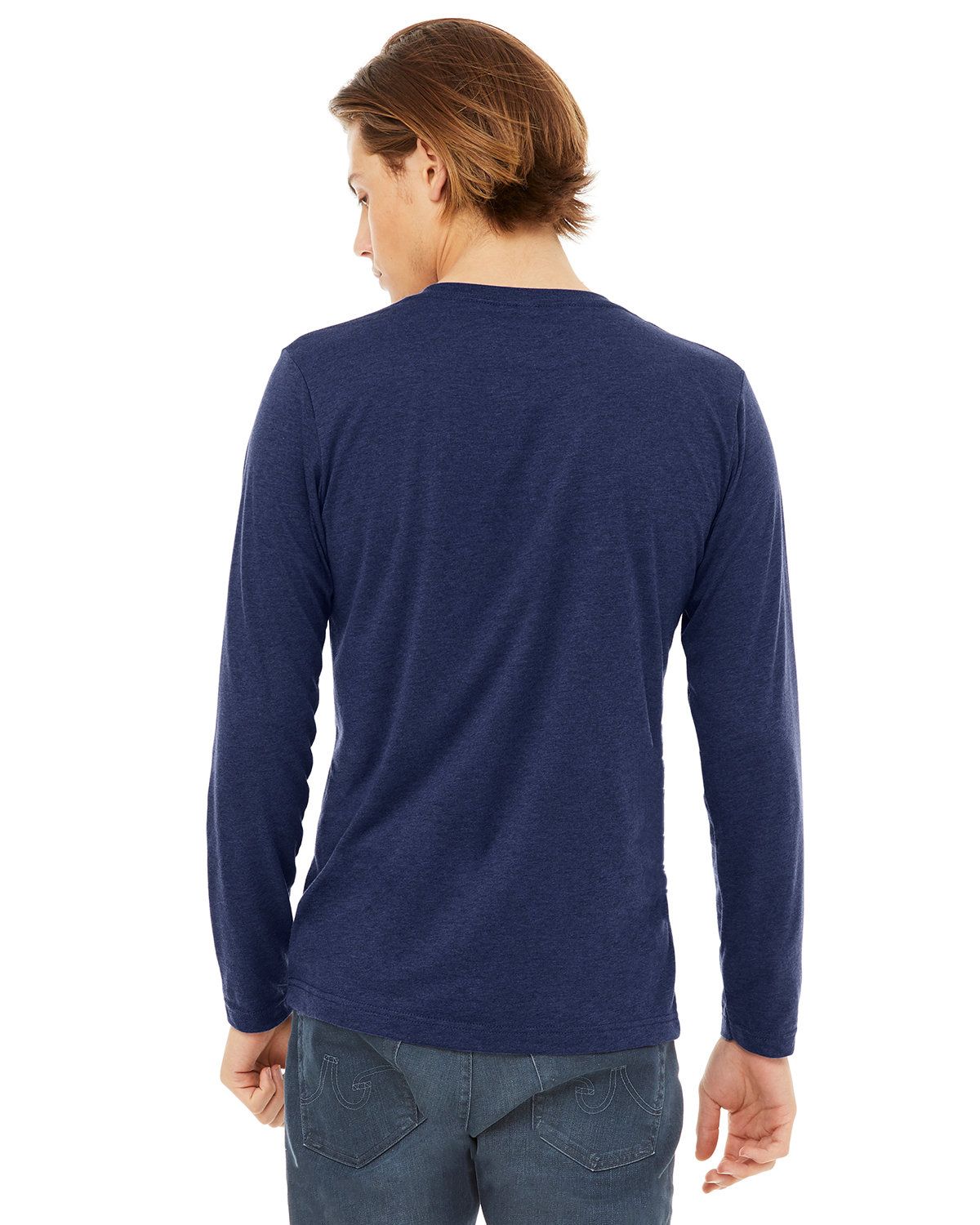 'Bella Canvas 3425 Unisex Jersey Long Sleeve V Neck T Shirt'