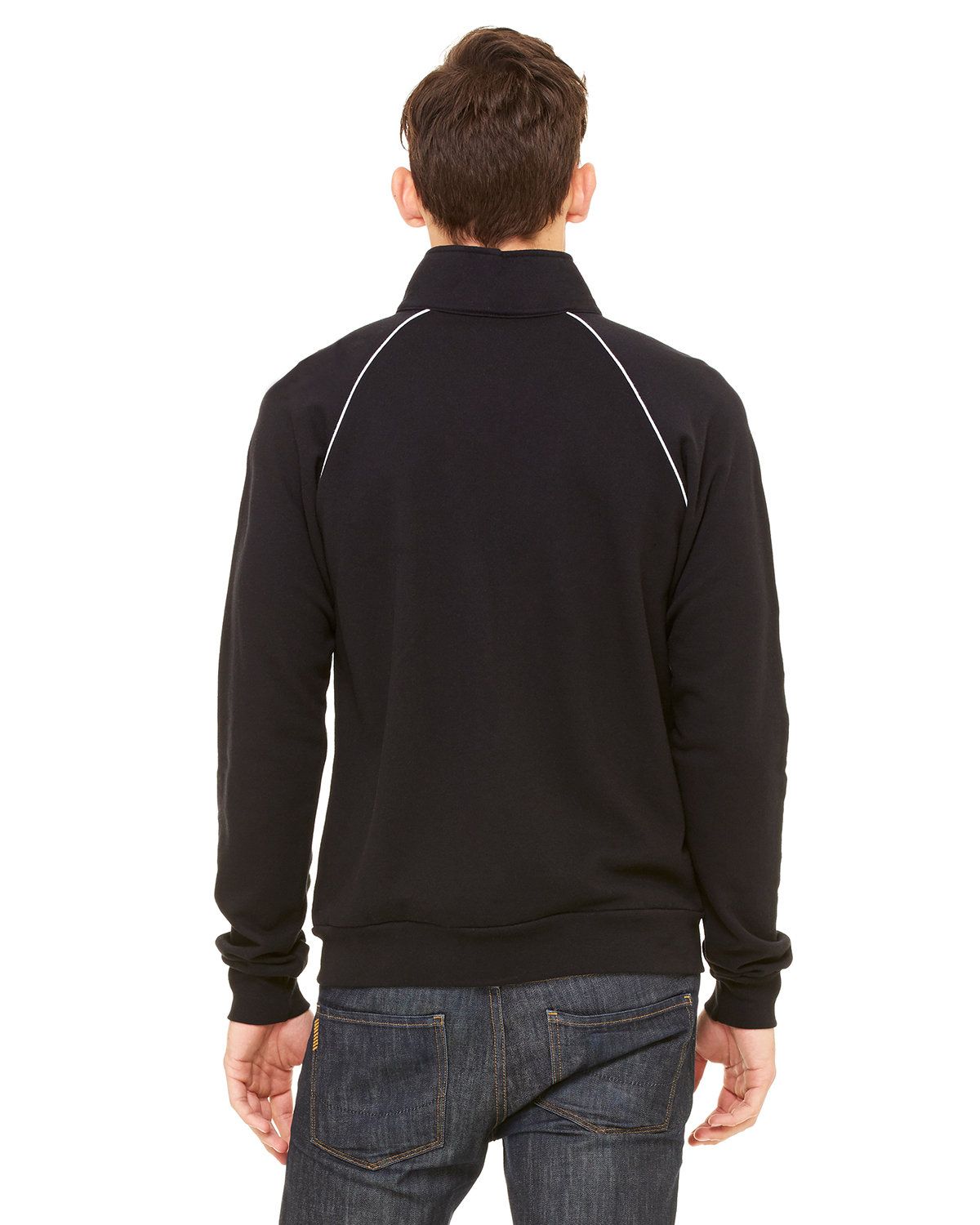 'Bella Canvas 3710 Men's Piped Fleece Jacket'