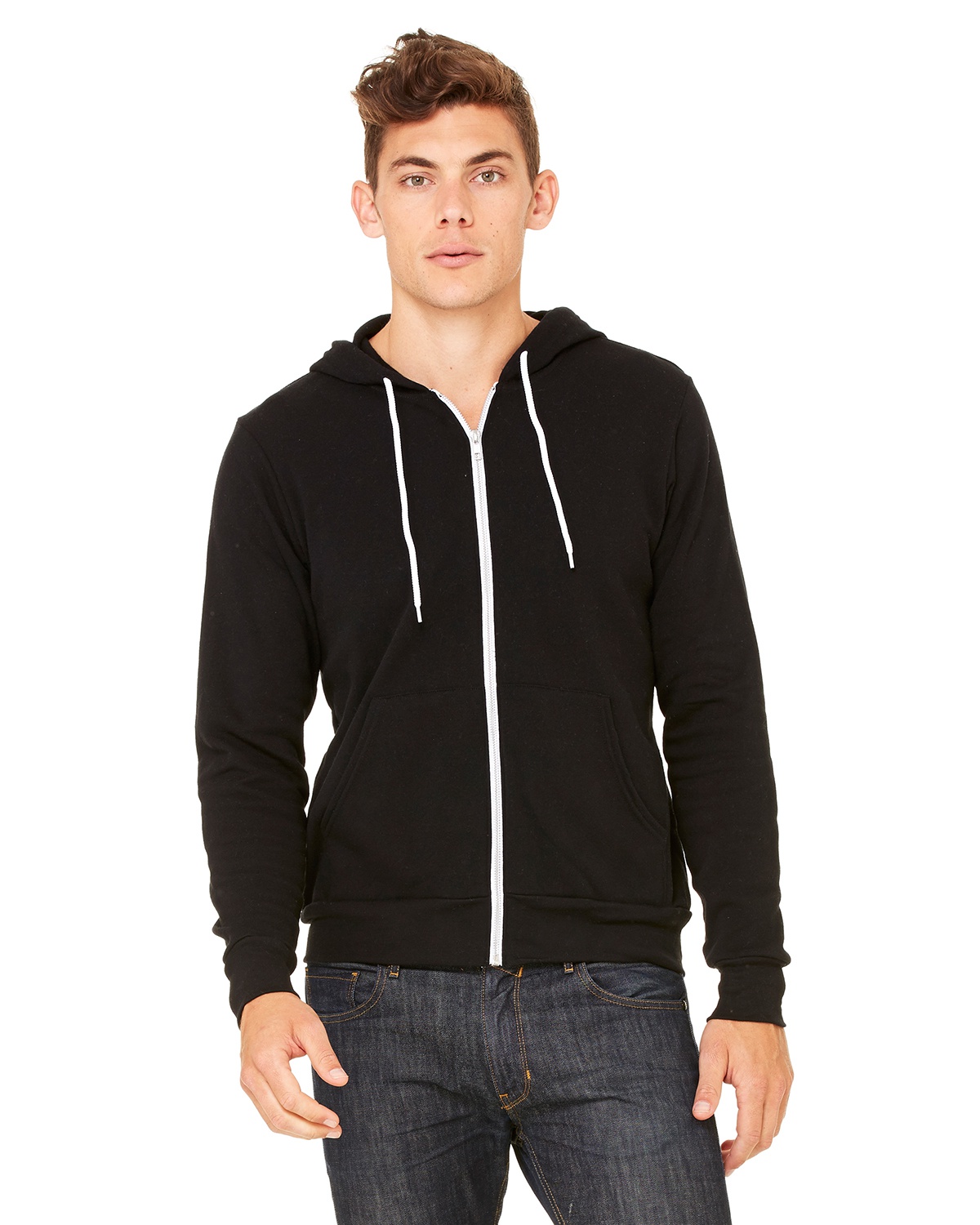 Bulk Distributor Bella Canvas 3739 Full Zip Hooded Sweatshirt