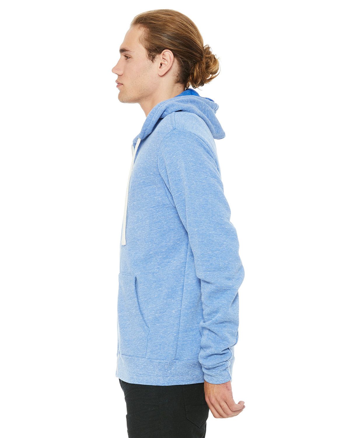 'Bella Canvas 3909 Unisex Triblend Sponge Fleece Full-Zip Hoodie'