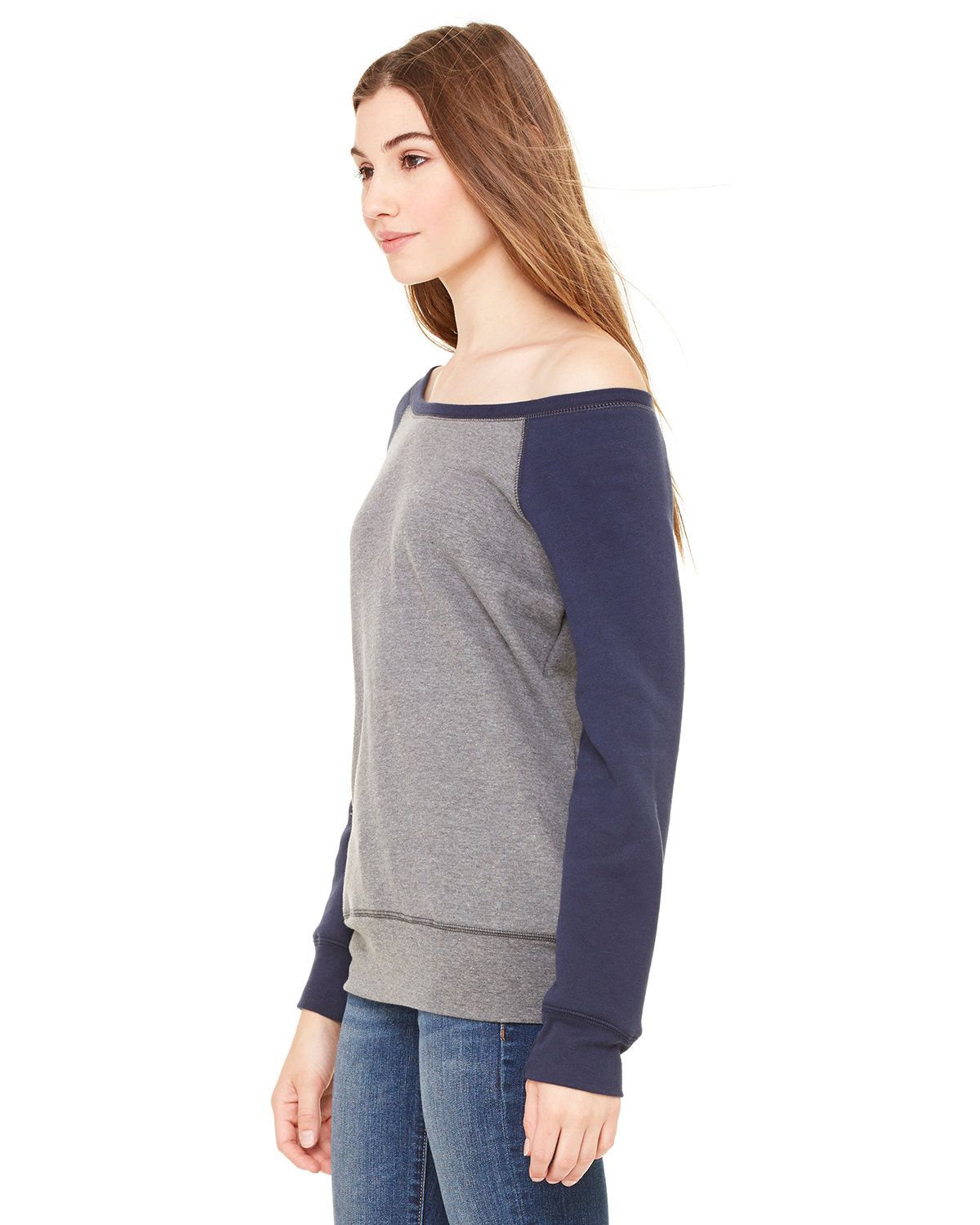 'Bella Canvas 7501 Ladies' Sponge Fleece Wide Neck Sweatshirt'