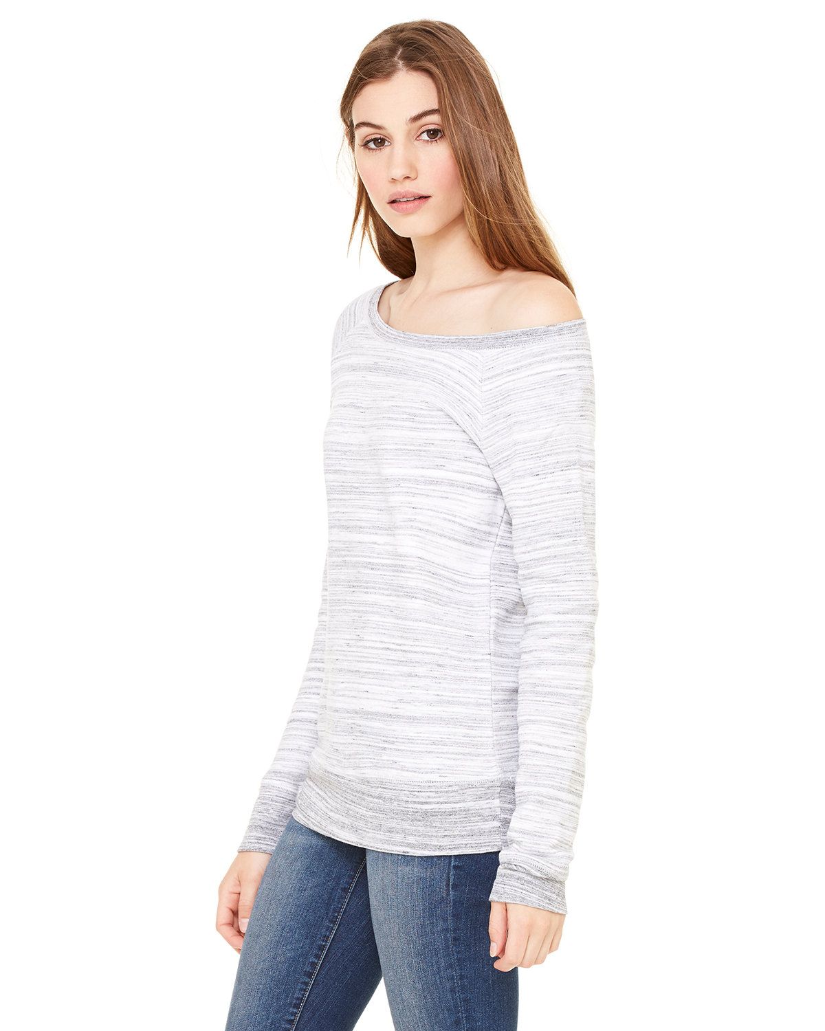 'Bella Canvas 7501 Ladies' Sponge Fleece Wide Neck Sweatshirt'