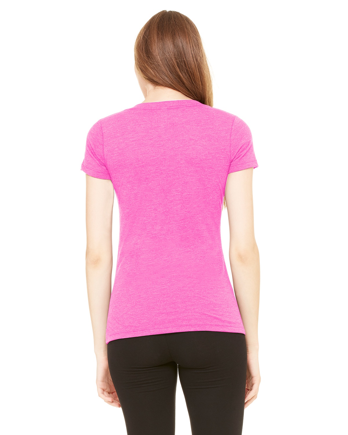 'Bella Canvas 8435 Ladies Triblend Short Sleeve Deep V Neck T-Shirt'