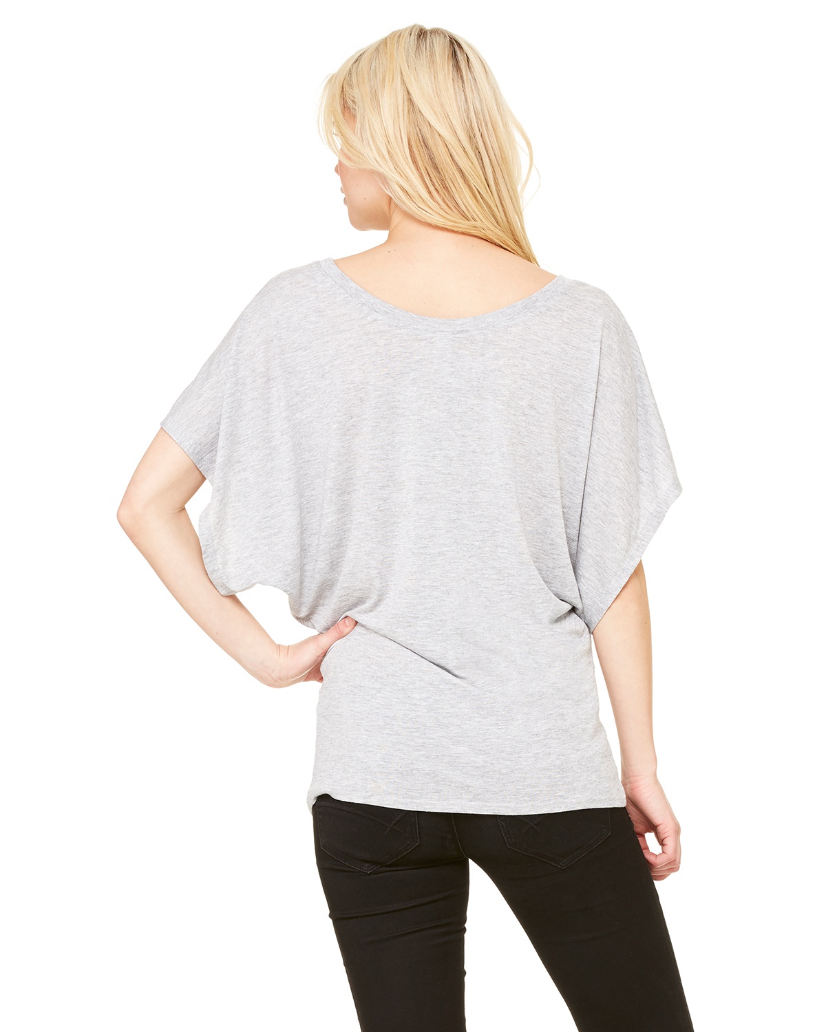 'Bella Canvas 8821 Bella + Canvas Women's Flowy Draped Sleeve Dolman Tee'