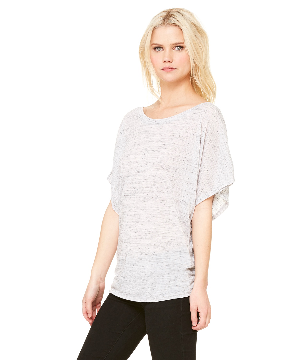 Download Wholesale Bella Canvas 8821 | Buy Ladies Flowy Draped Sleeve Dolman T-Shirt - VeeTrends.com