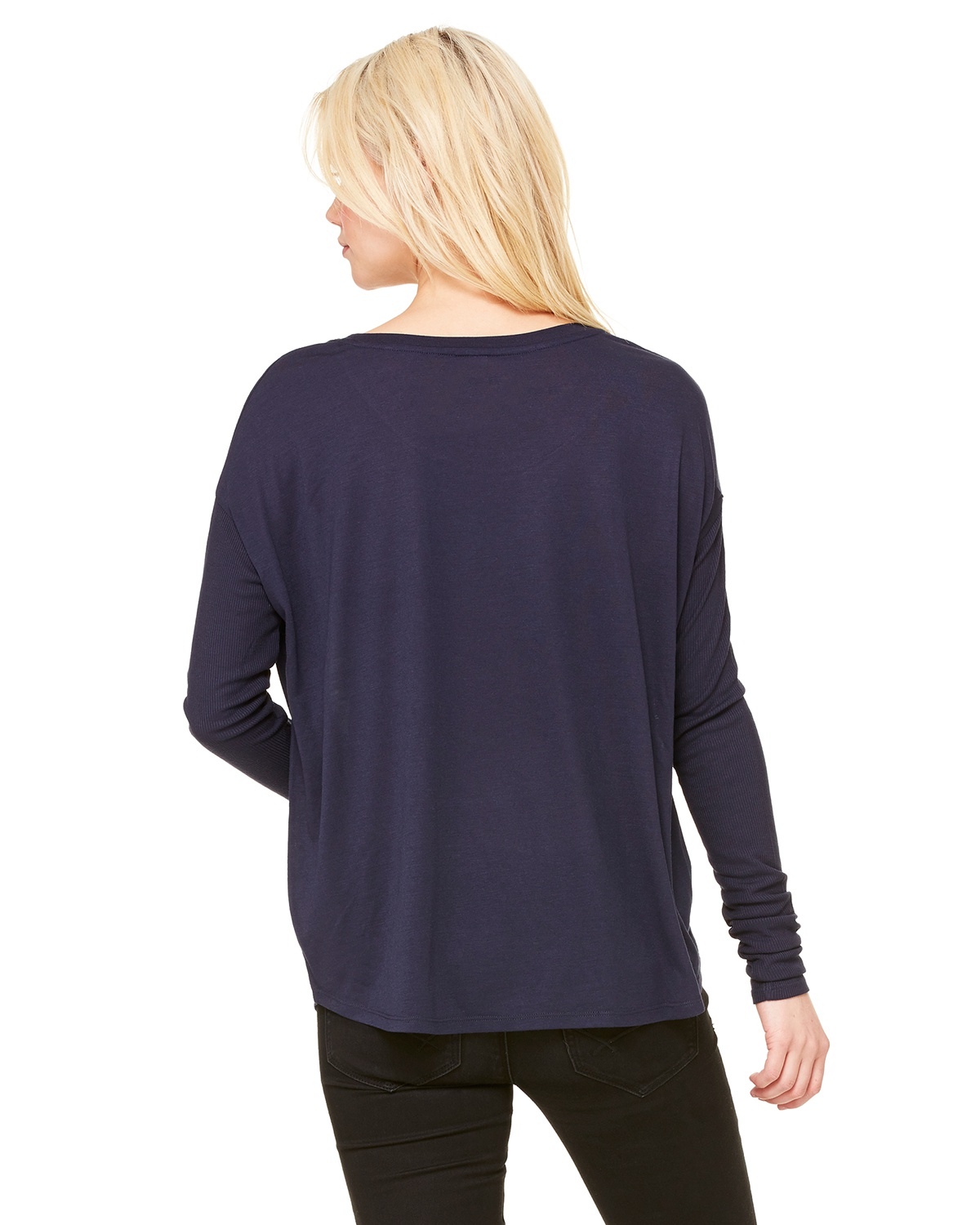 'Bella Canvas 8852 Ladies Flowy Long-Sleeve T-Shirt with 2x1 Sleeves'