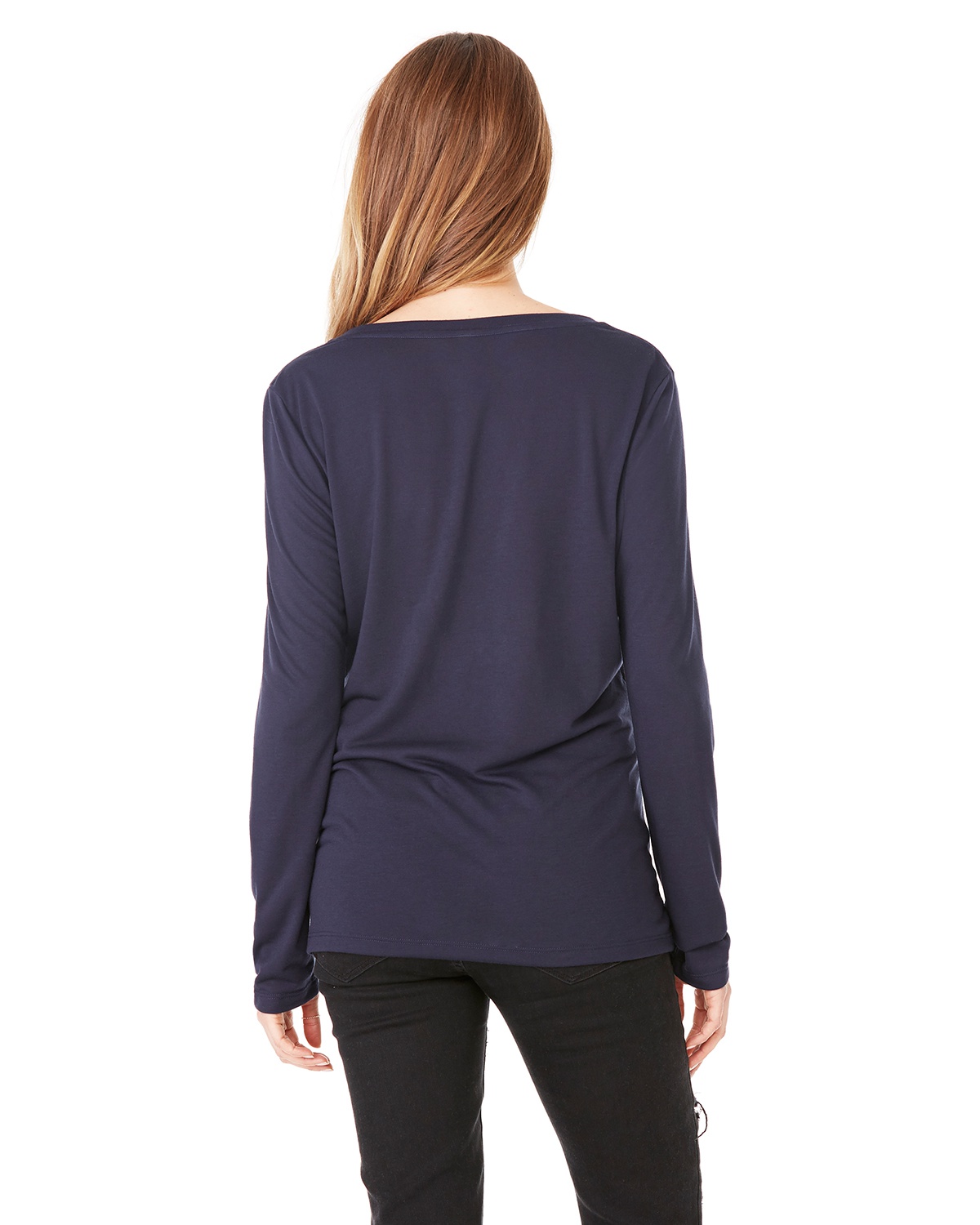 'Bella Canvas 8855 Ladies' Flowy Long-Sleeve V-Neck'