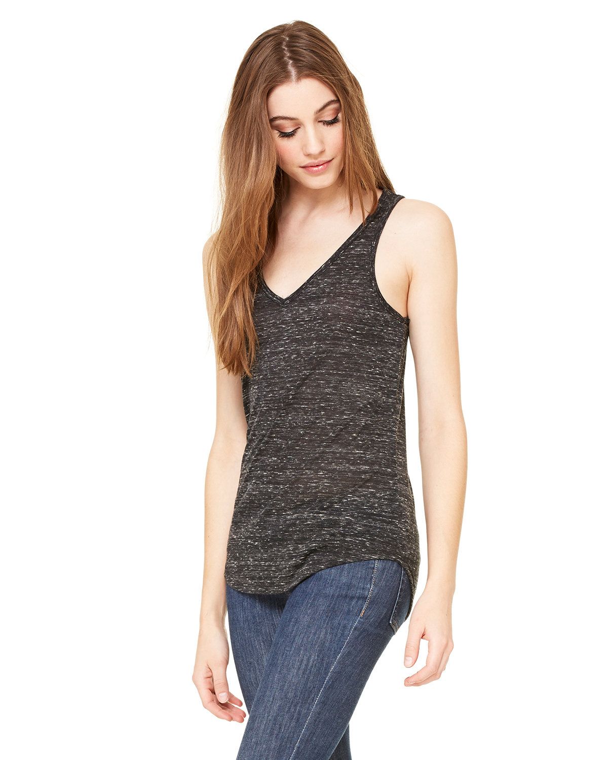 'Bella Canvas B8805 Ladies' Flowy V Neck Tank Top'