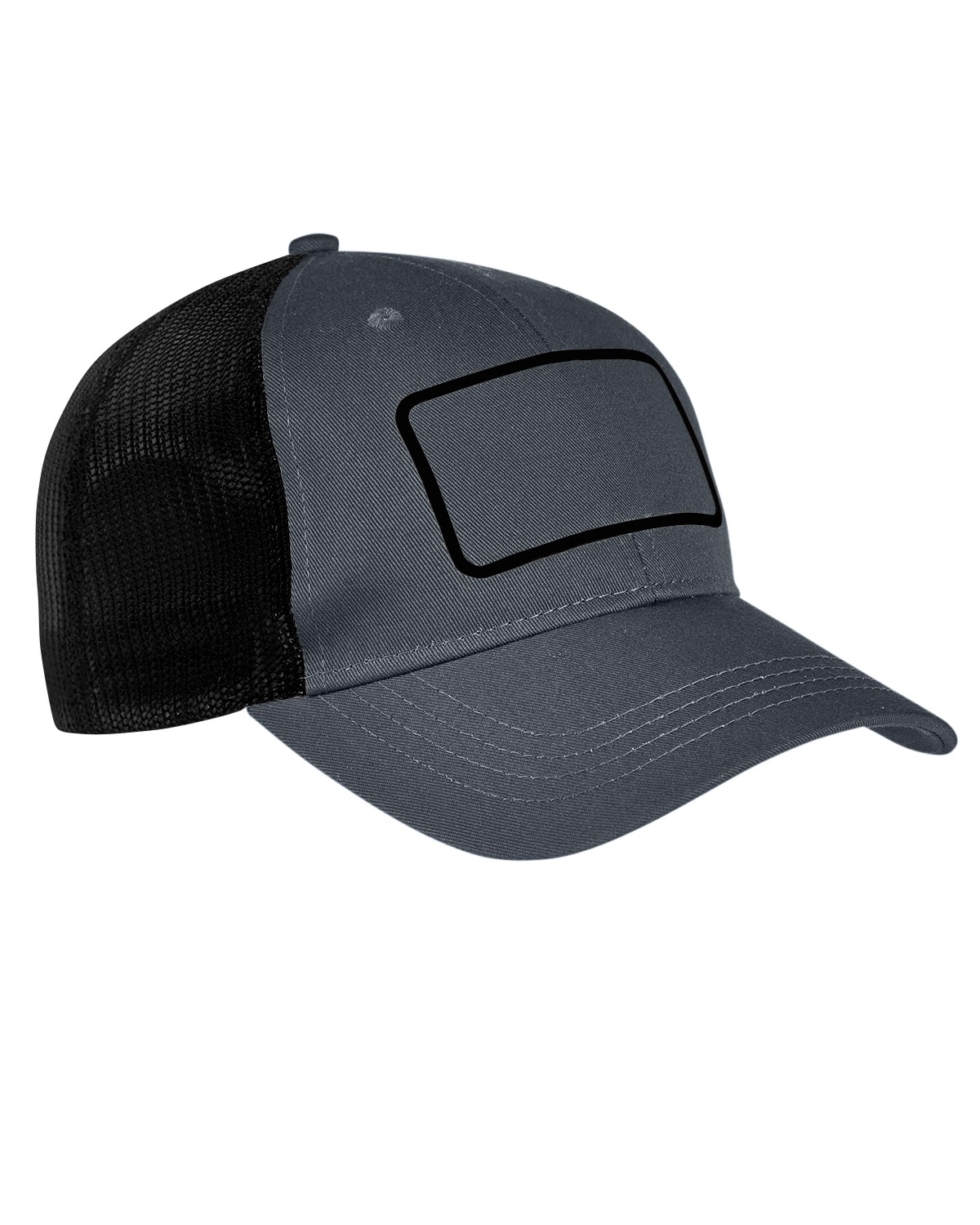 'Big Accessories BA656T Men's Patch Trucker Cap'