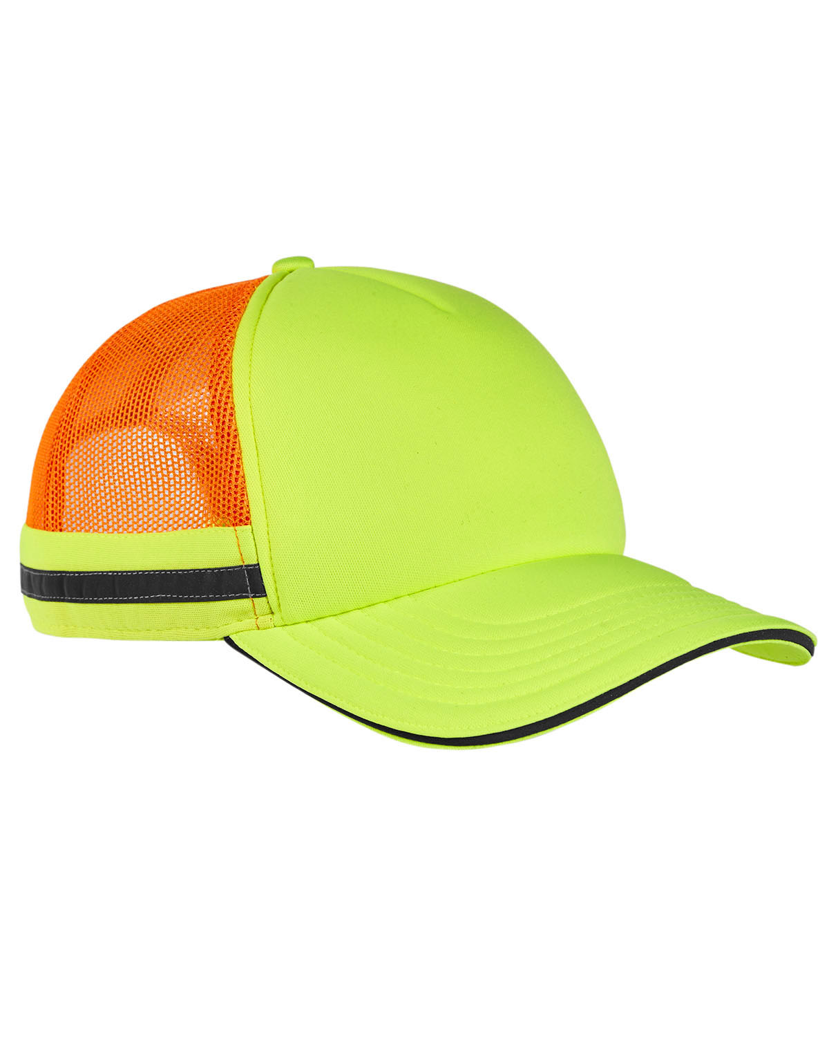 'Big Accessories BA661 Men's Safety Trucker Cap'