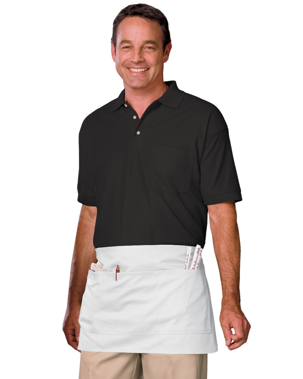'BG1280 Scotchgard Treated Twill Waist Apron'