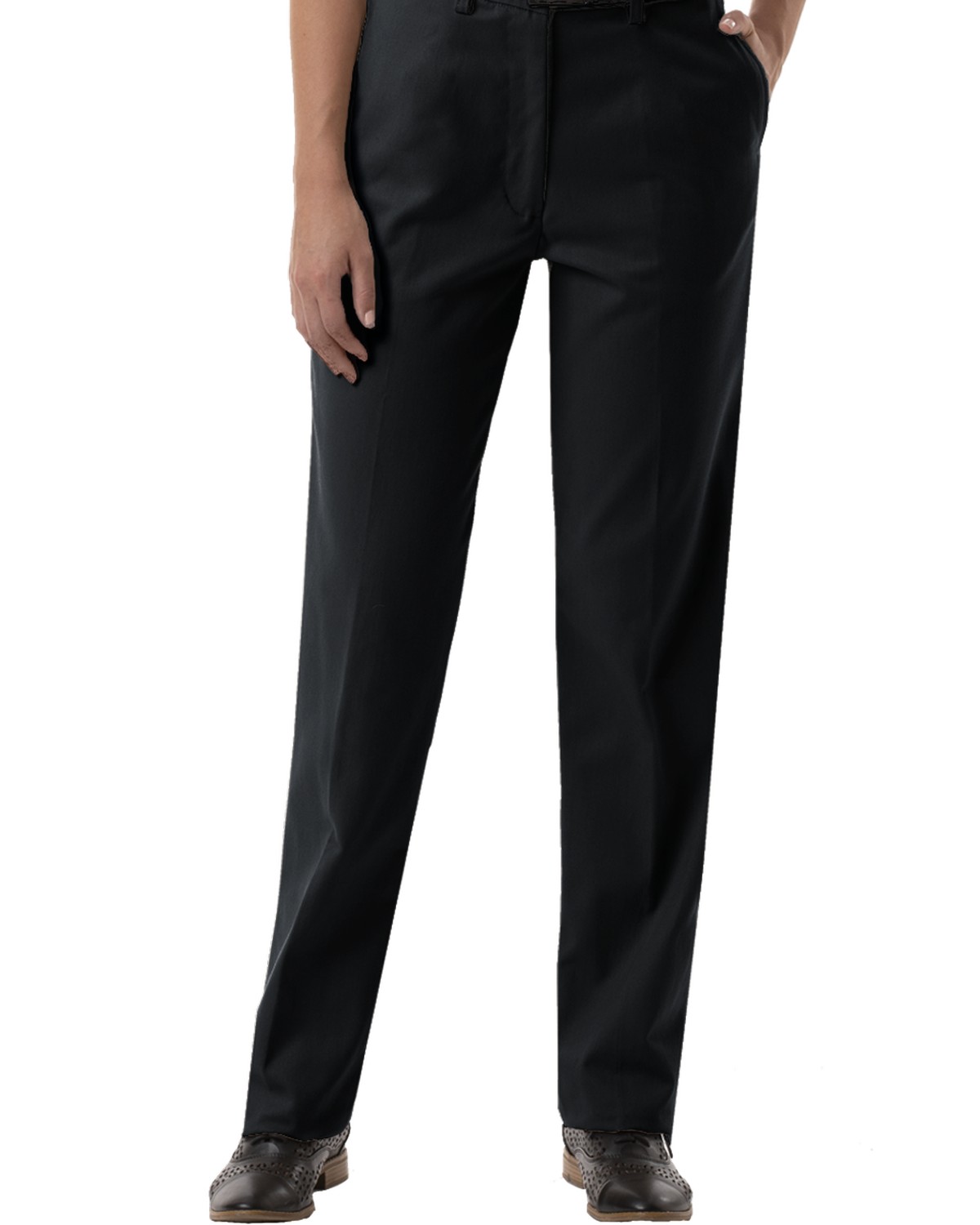 'BG6001P Ladies' Scotchgard Twill Flat Front Pant'