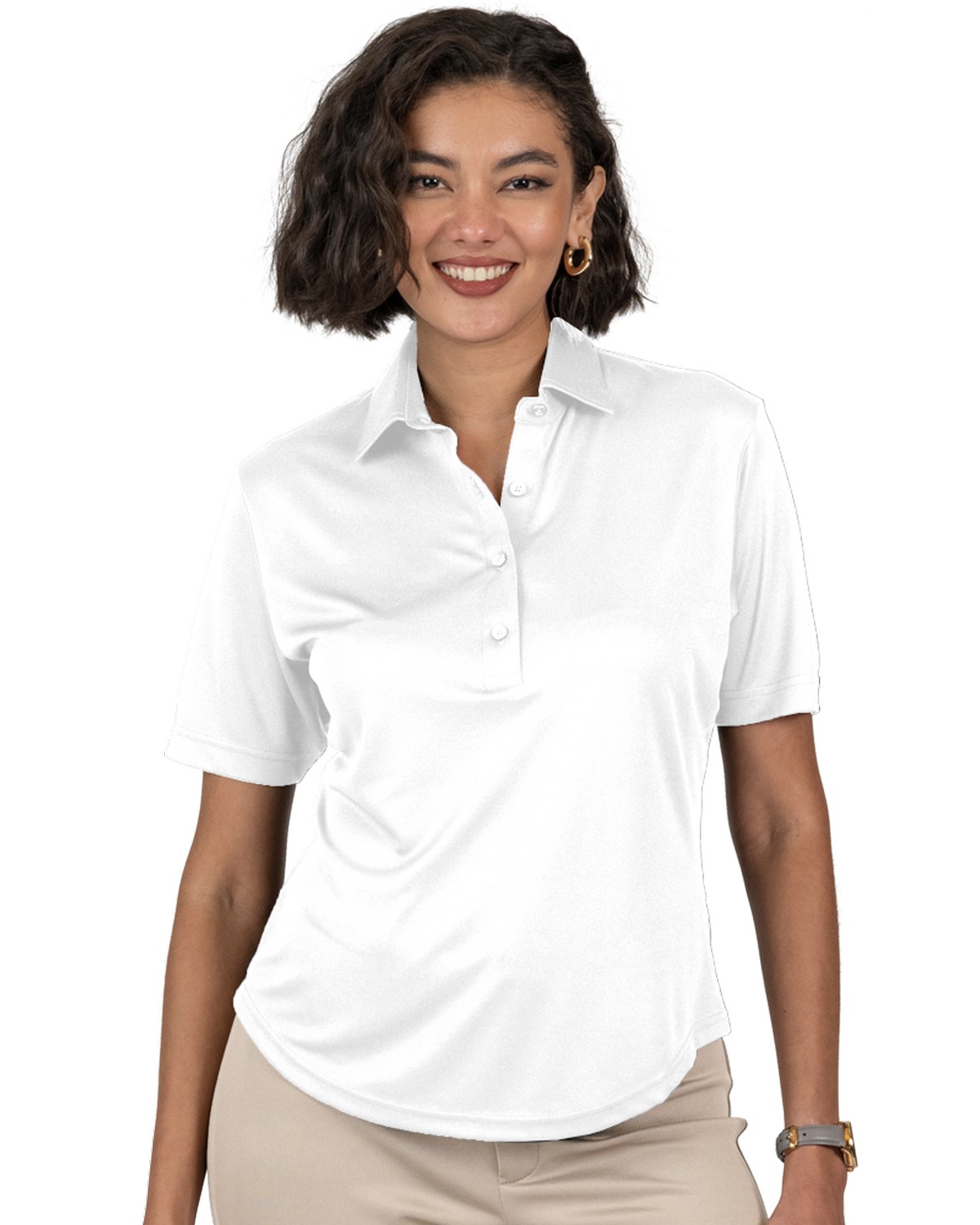 'BG6007 Ladies Bonded Collar Dress Polo'