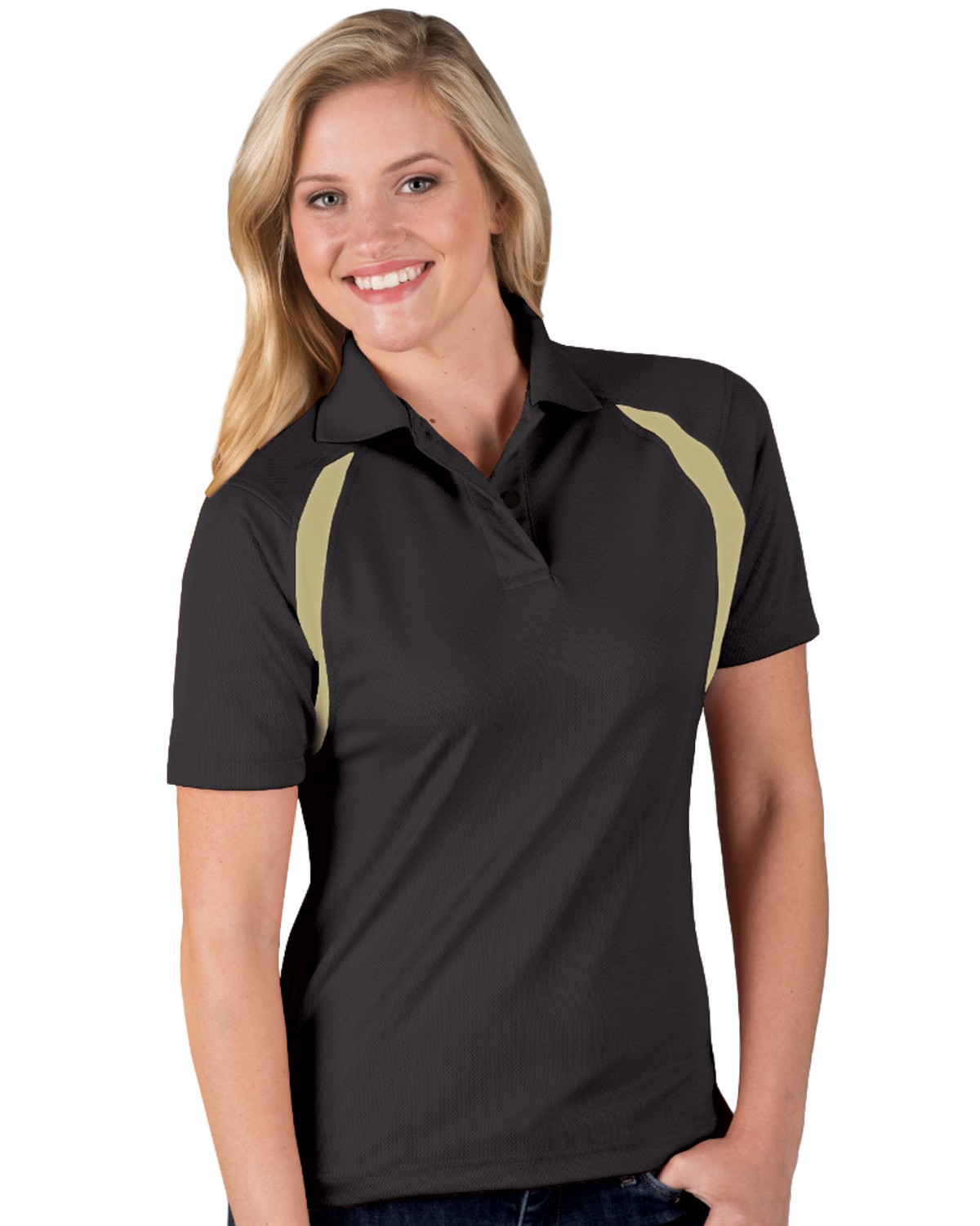 'BG6223 Ladies' Wicking Raglan Sleeve Polo'