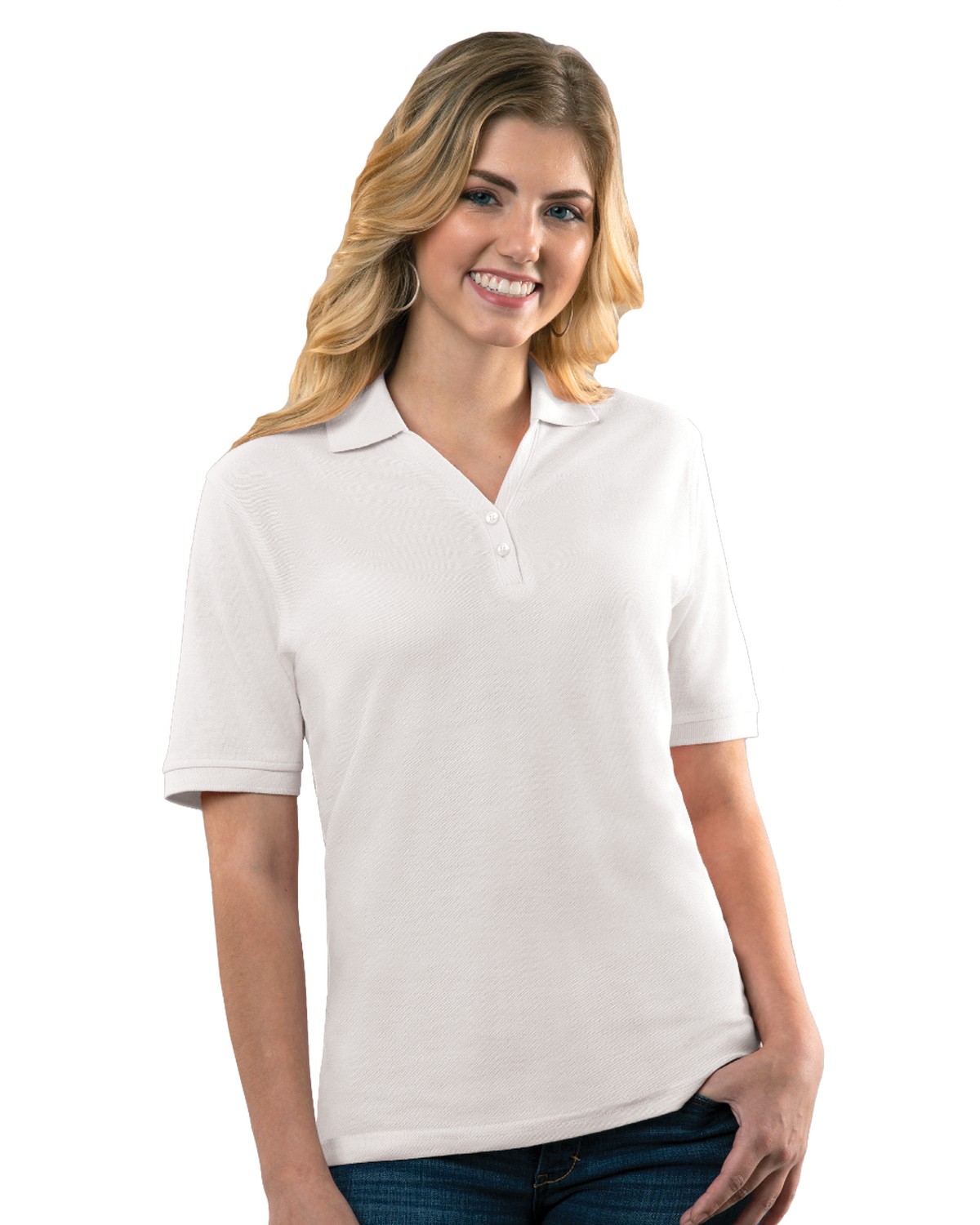 'BG6505 Ladies' Soft Touch Y-Placket Polo'