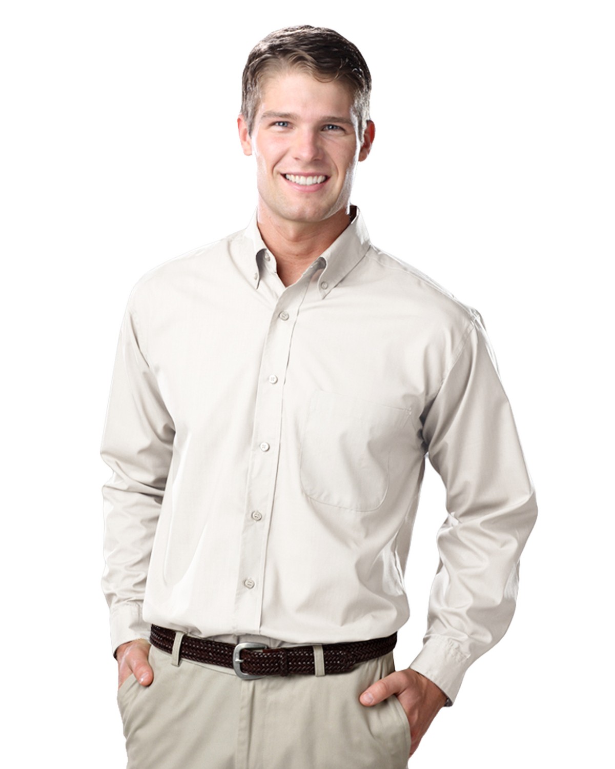 'BG7210 Men's L/S Value Poplin Shirt'