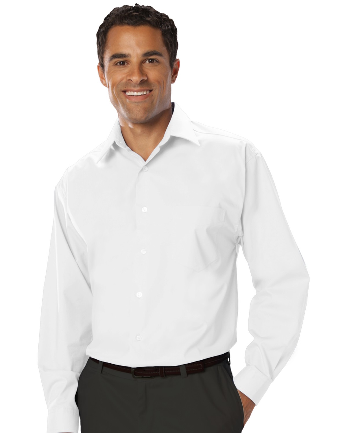 'BG7218 Men's L/S Stretch Poplin Shirt'