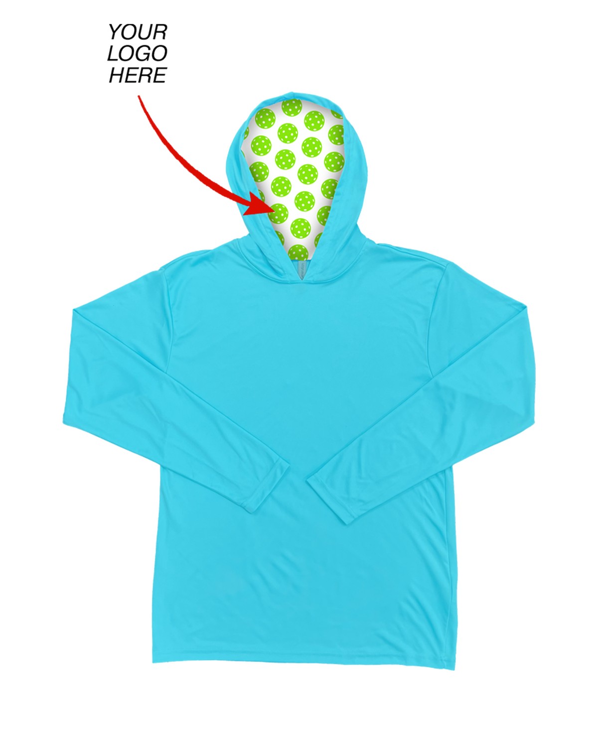 'BG7310H Your Logo Here Adult Long Sleeve Hooded Tee'