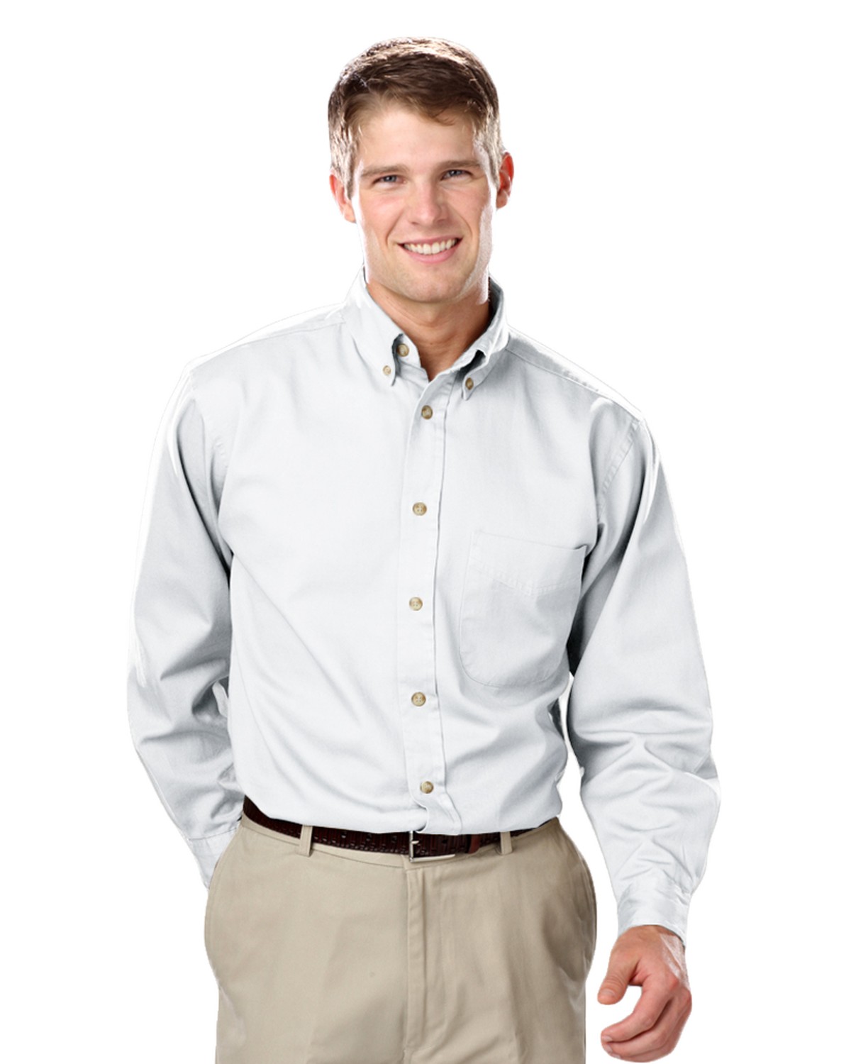'BG8213 Men's L/S 100% cotton twill Shirt'