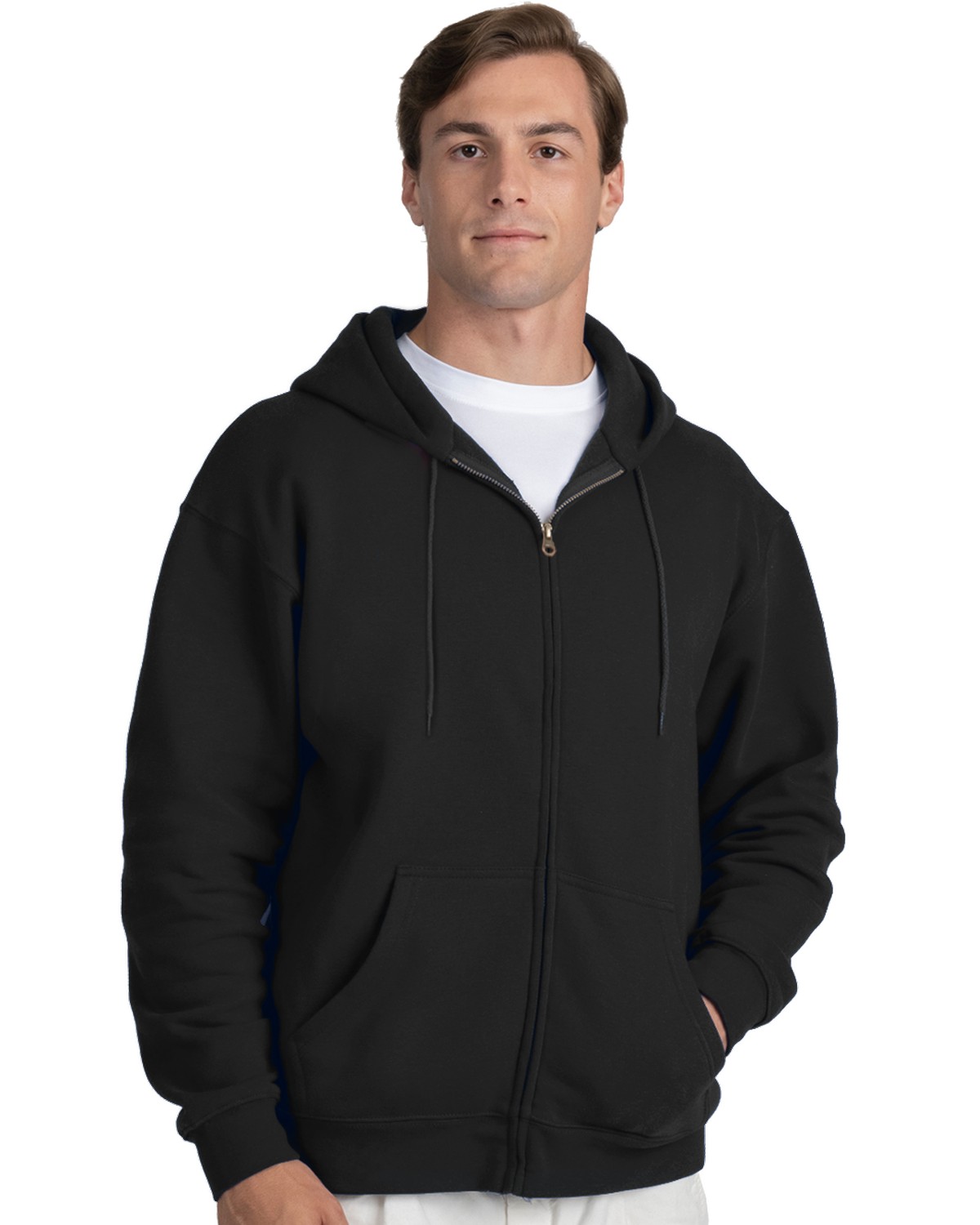 'BG9302Z Adult Zip Front Hoodie'
