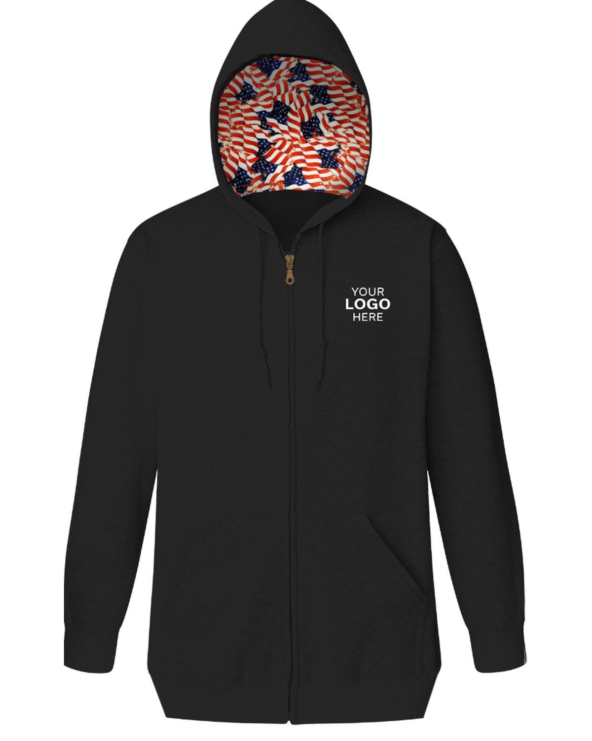 'BG9302ZHA Americana Adult Pullover Hoodie'