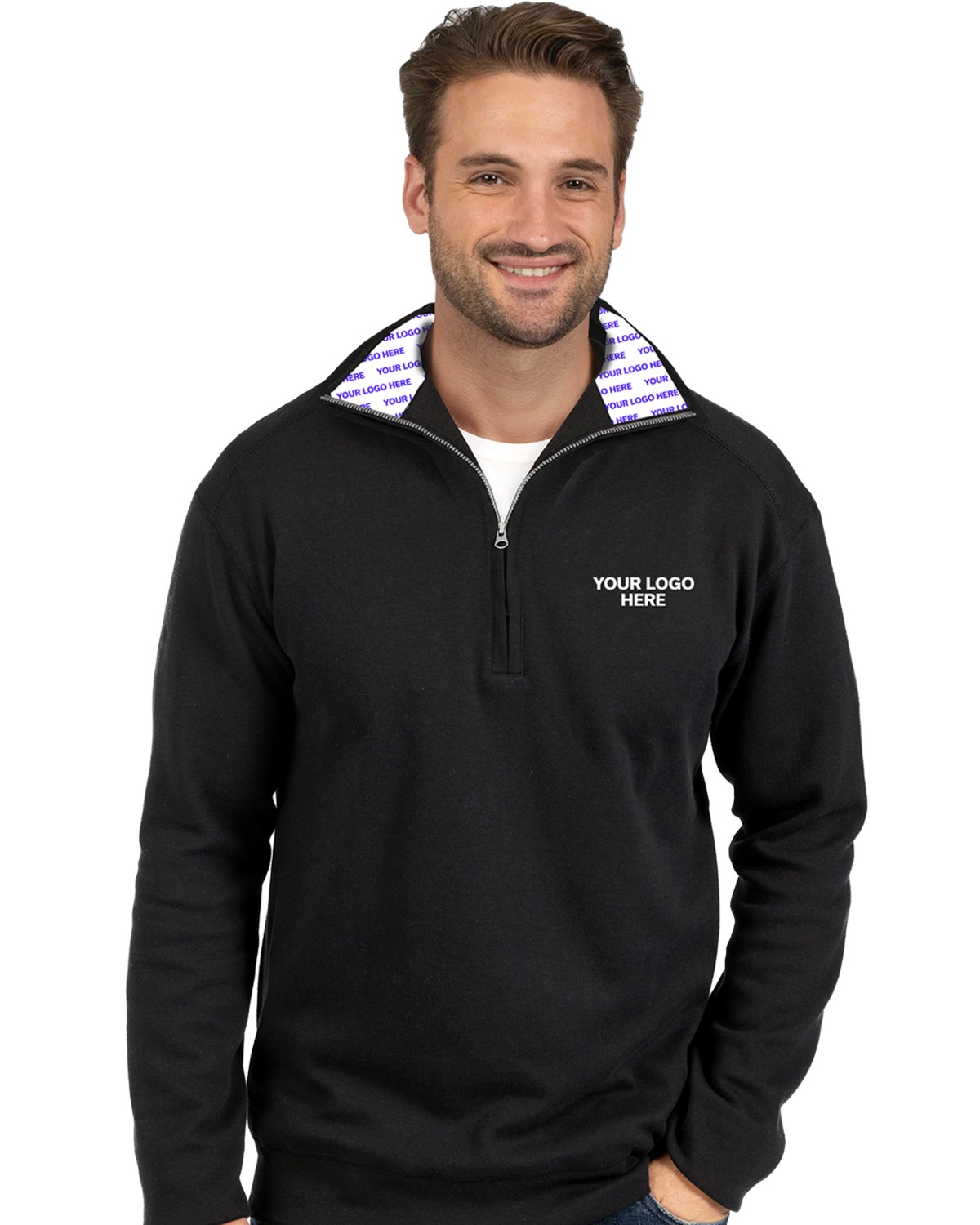 'BG9305H Adult YLH Westport 1/4 Zip Pullover'