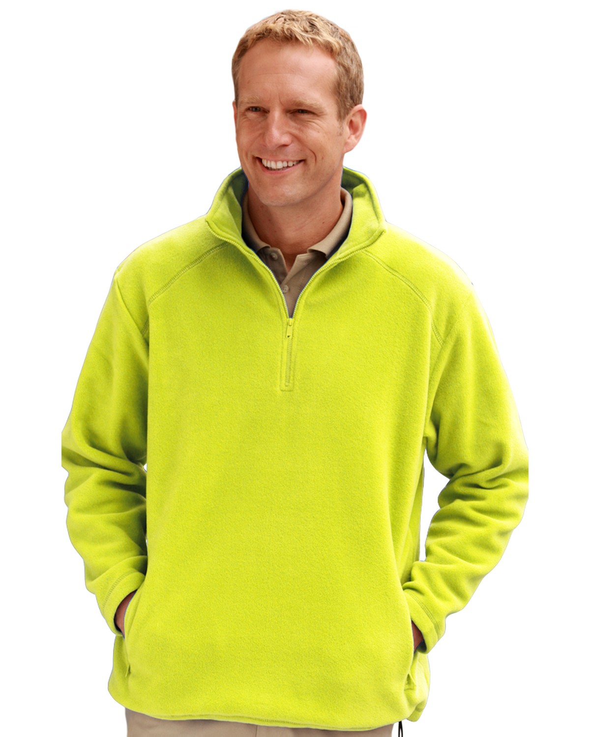 'BG9952 Adult Micro Fleece Zip Pullover'