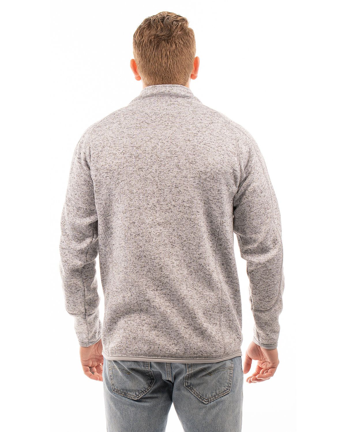 'Burnside 3901 Men's Sweater Knit Fleece Jacket'