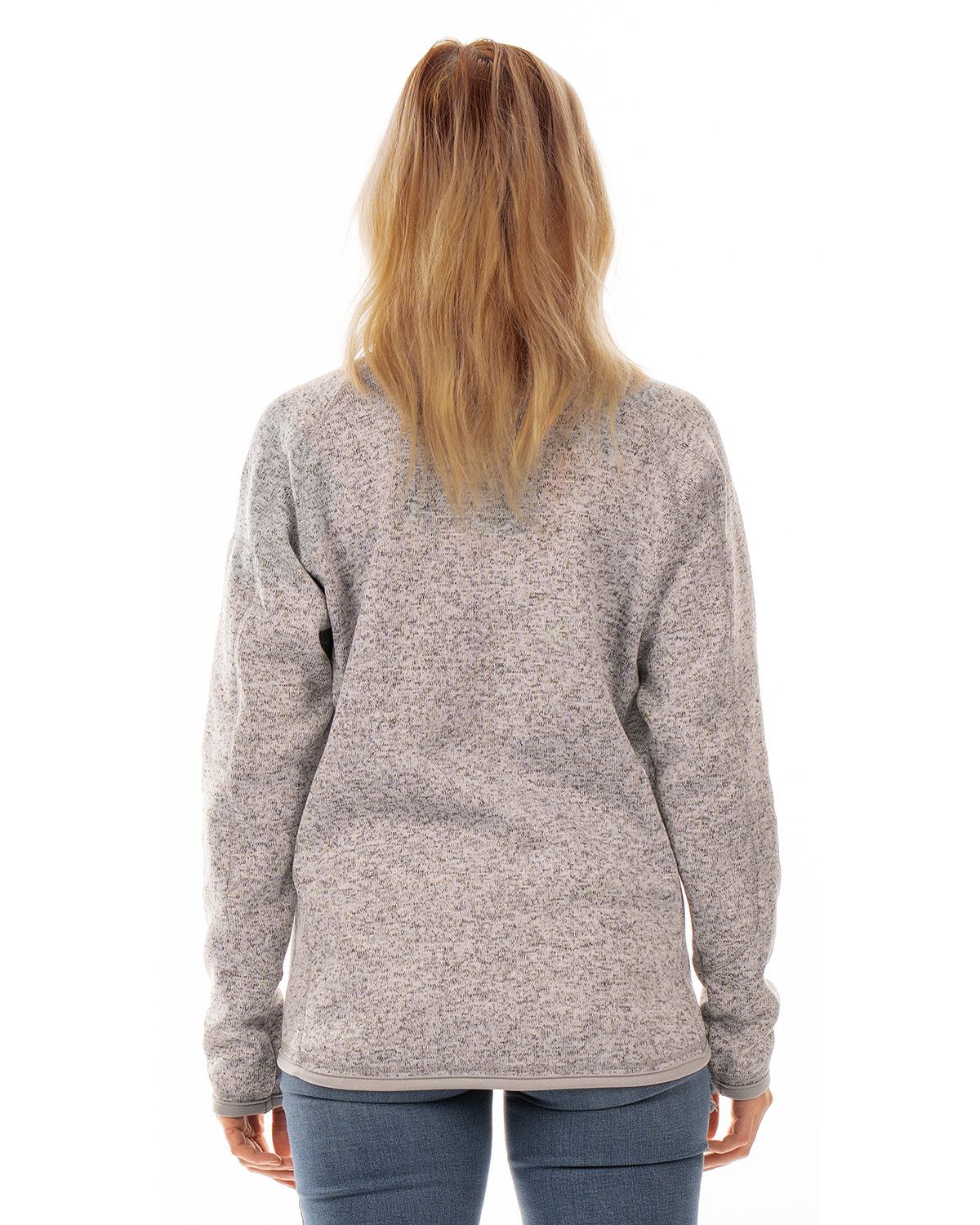 'Burnside 5901 Ladies Sweater Knit Fleece Jacket'