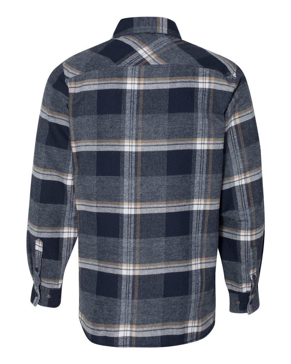 'Burnside 8219 Snap Front Long Sleeve Plaid Flannel Shirt'