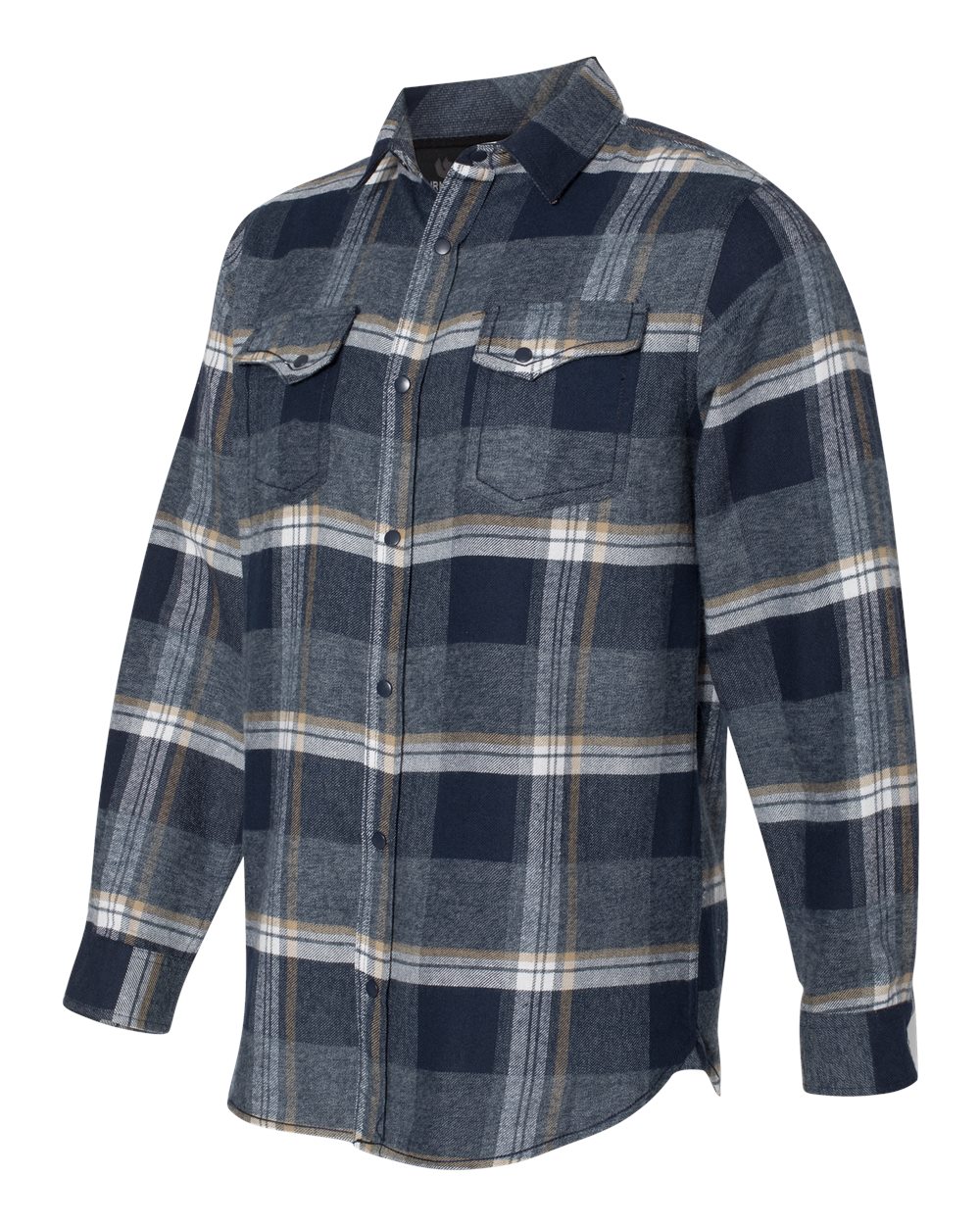 'Burnside 8219 Snap Front Long Sleeve Plaid Flannel Shirt'