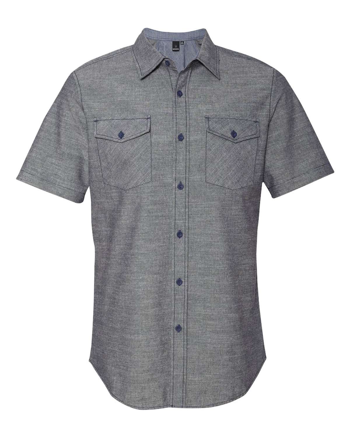 'Burnside 9255 Chambray Short Sleeve Shirt'