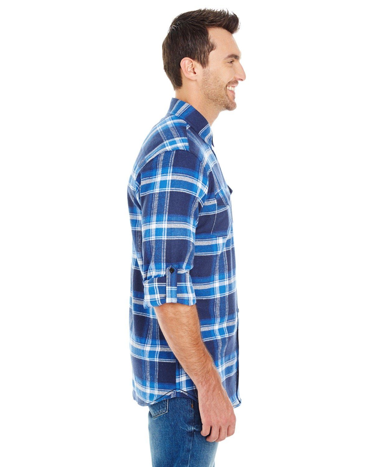 'Burnside B8210 Men's Plaid Flannel Shirt'