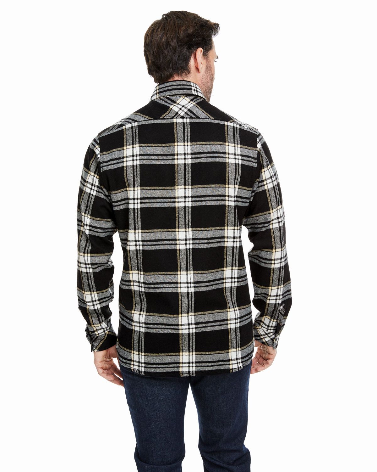 'Burnside B8212 Woven Plaid Flannel With Biased Pocket'