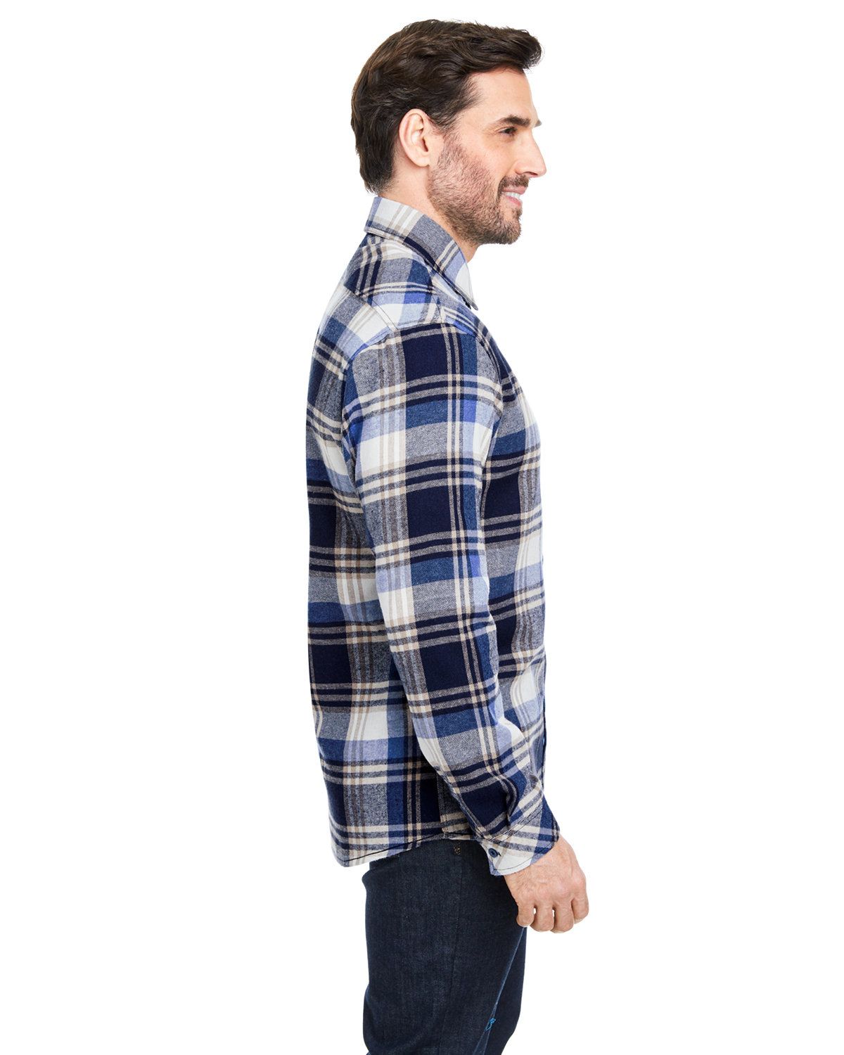 'Burnside B8212 Woven Plaid Flannel With Biased Pocket'