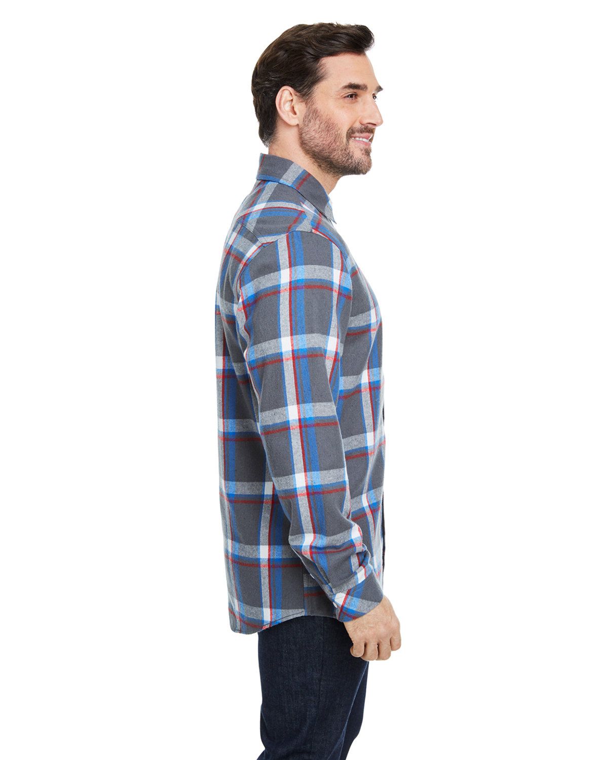 'Burnside B8212 Woven Plaid Flannel With Biased Pocket'