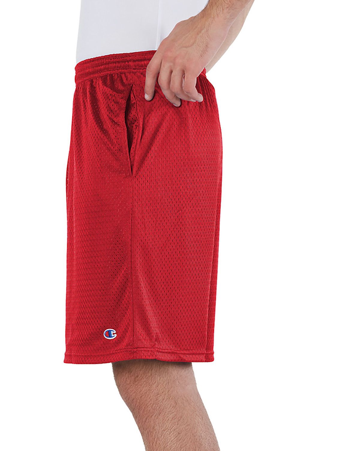 'Champion 81622 Men's Long Mesh Shorts with Pockets'