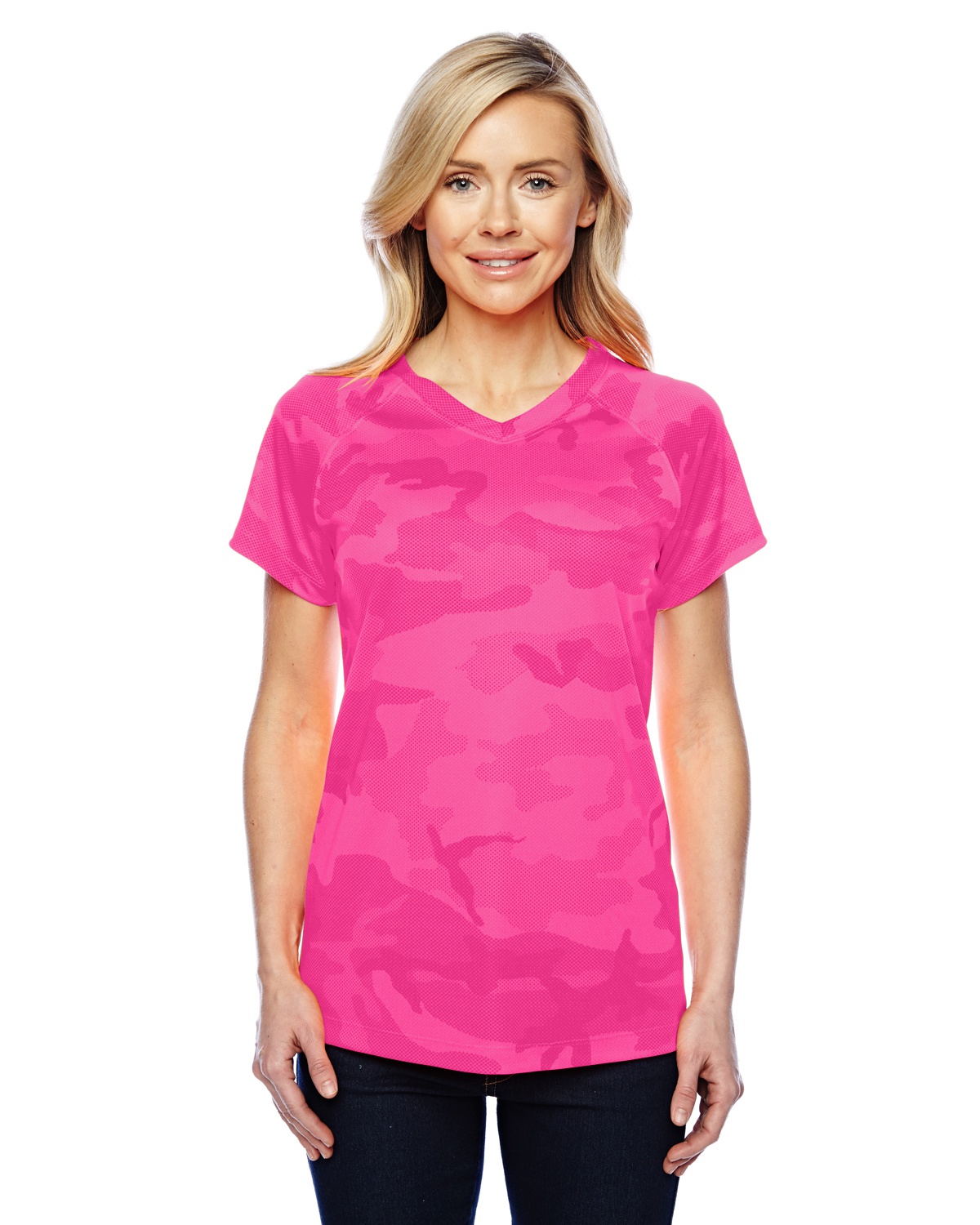 'Champion CW23 Women's Double Dry V-Neck T-Shirt'