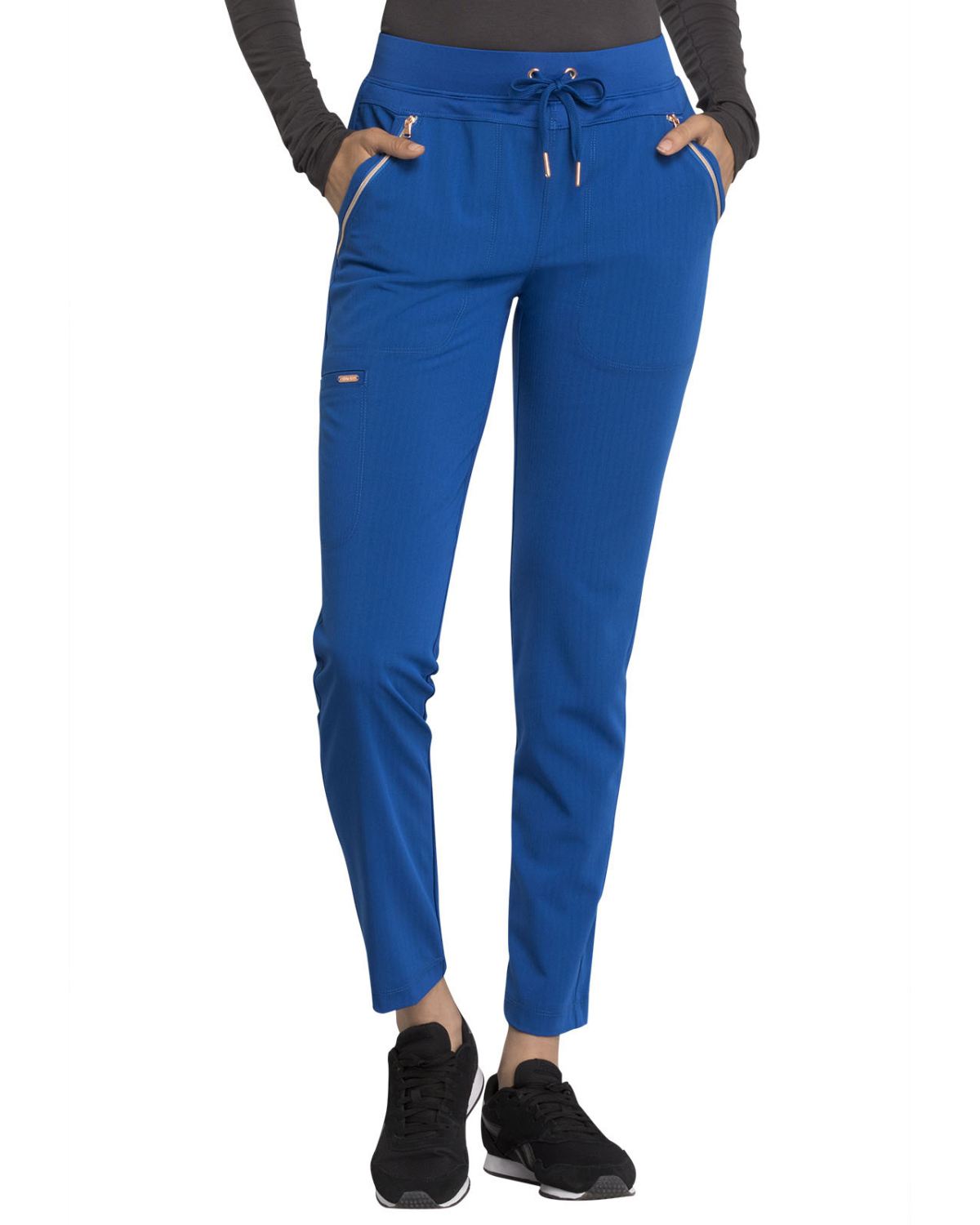 'Cherokee CK055P Mid Rise Straight Leg Drawstring Pants'