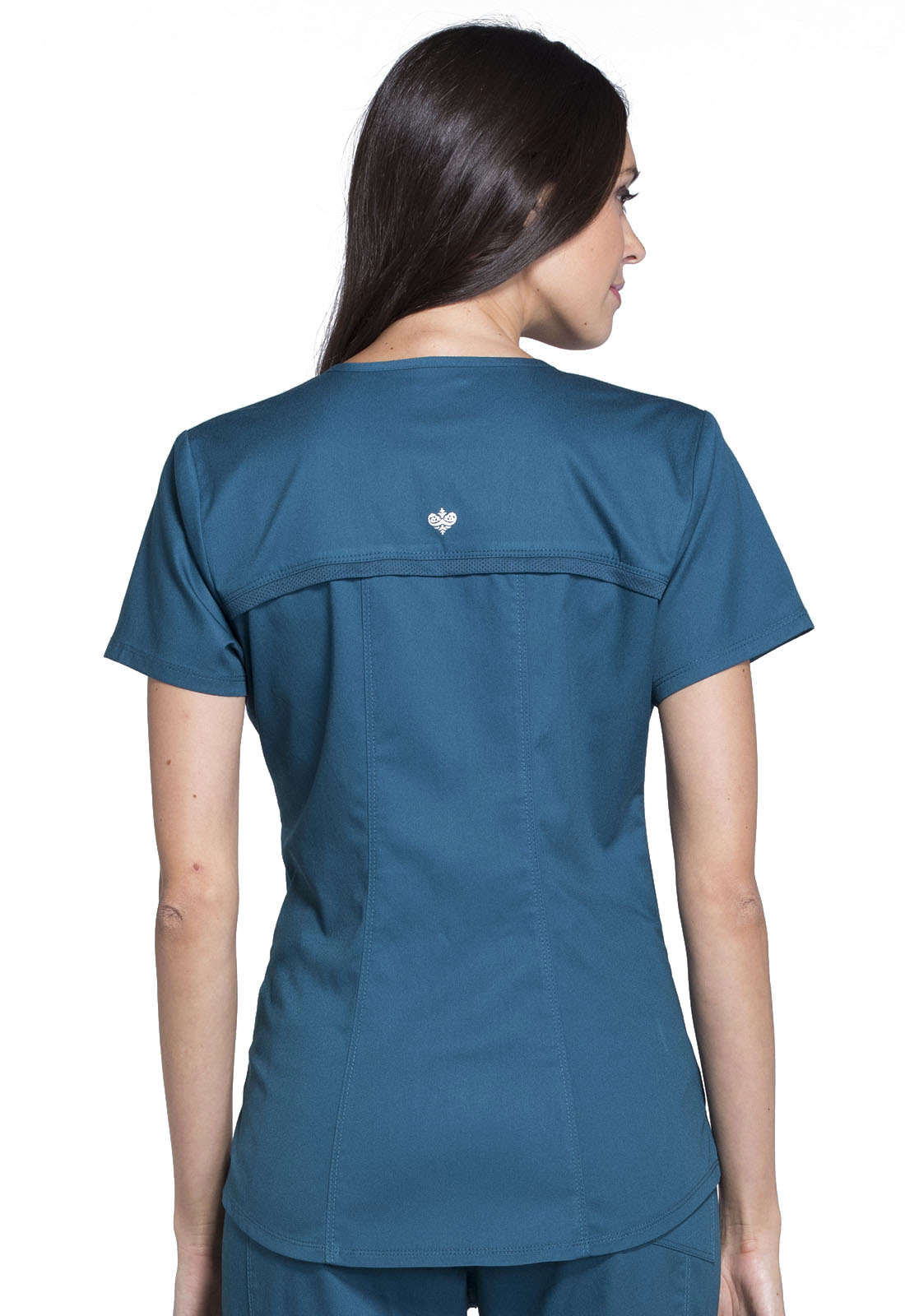 Cherokee Luxe Sport Women's Mock Wrap Scrub Top - CK603