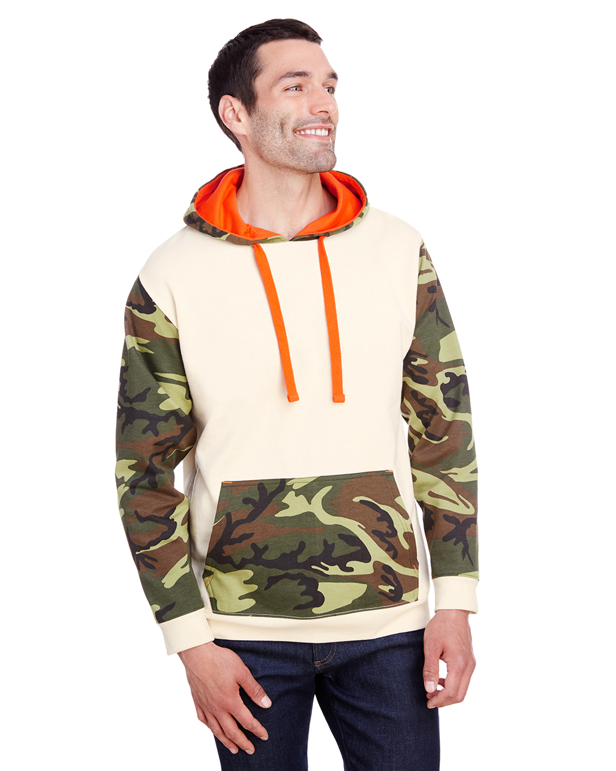 'Code Five 3967 Men's Fashion Camo Hooded Sweatshirt'